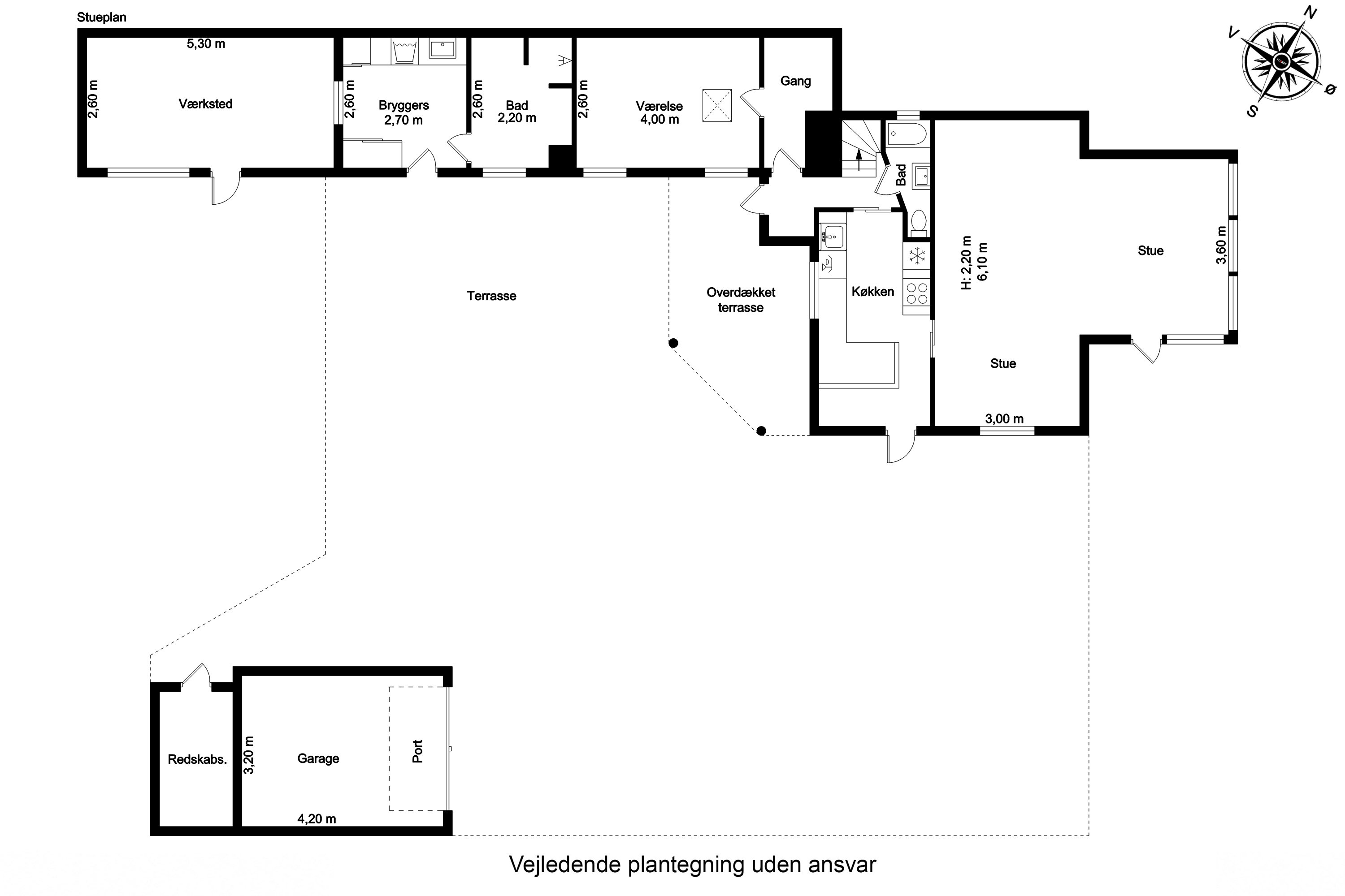 Plantegninger billede af Kobberbæksvej 5, 5700 Svendborg