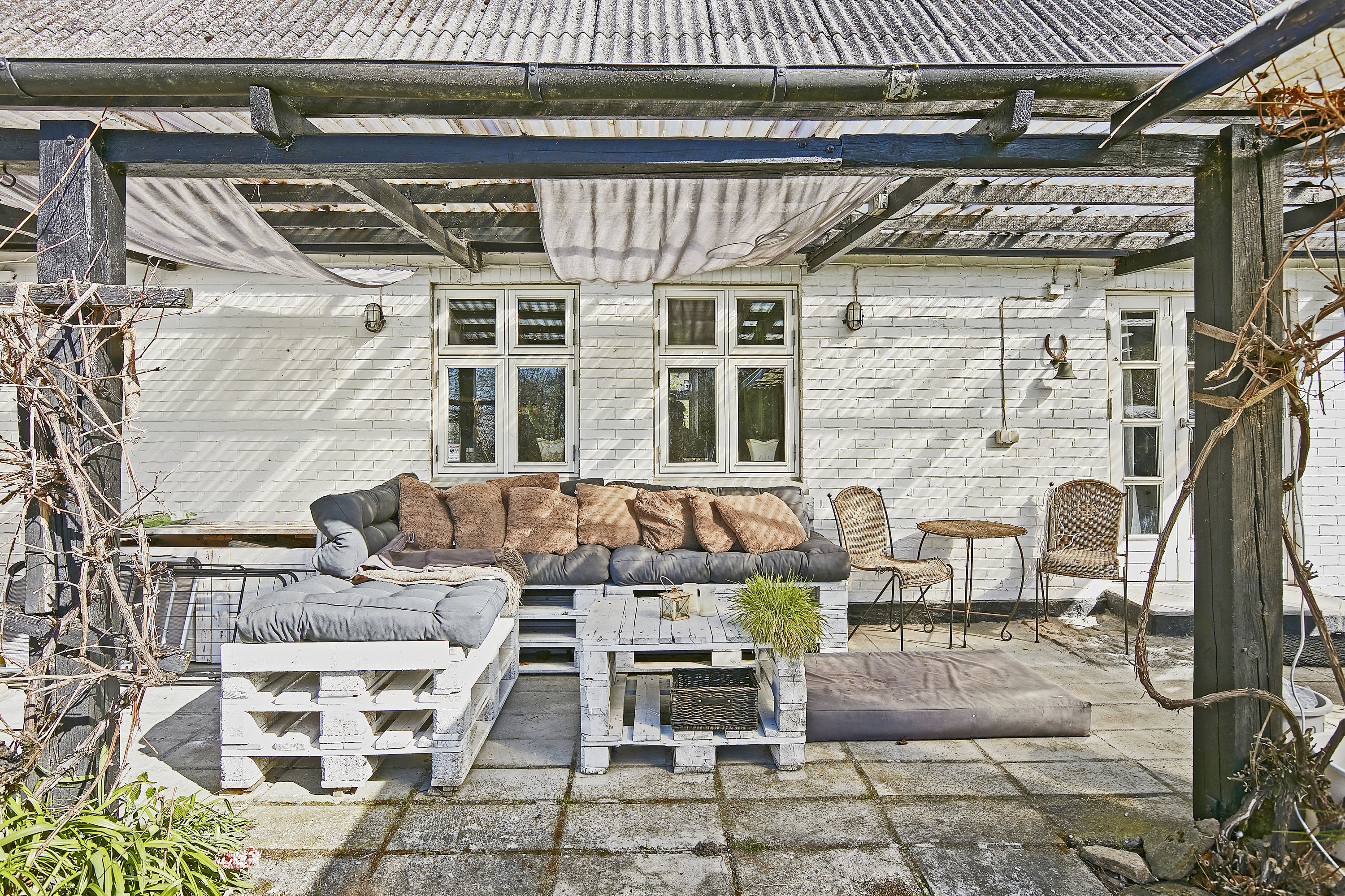 Miniaturebillede 1: overdækket terrasse. Billede af Ellingvej 39, Elling, 8751 Gedved
