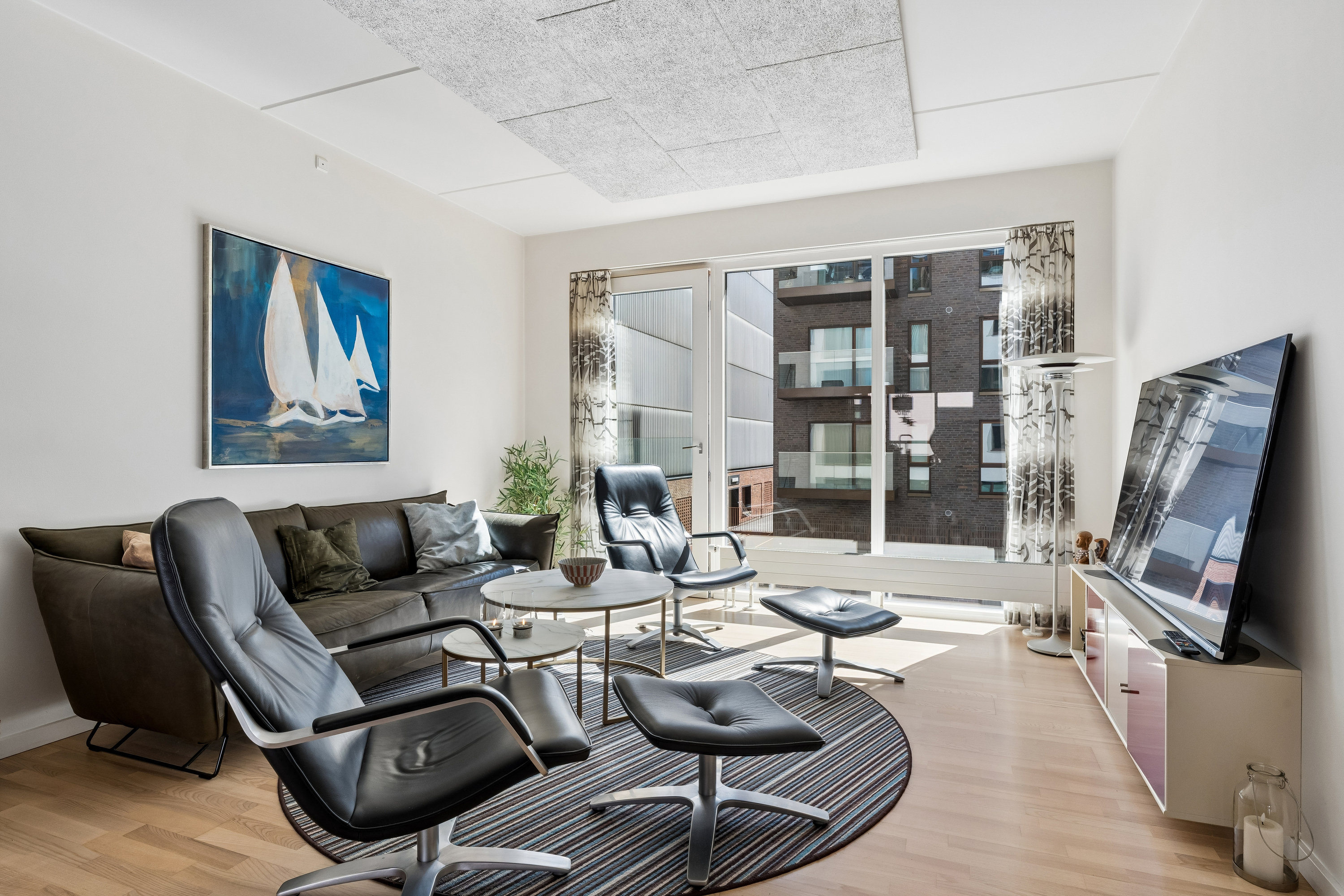 Fremhævet stue billede i fuldskærmstilstand. Billede af Østre Havnegade 46, 1. th., 9000 Aalborg