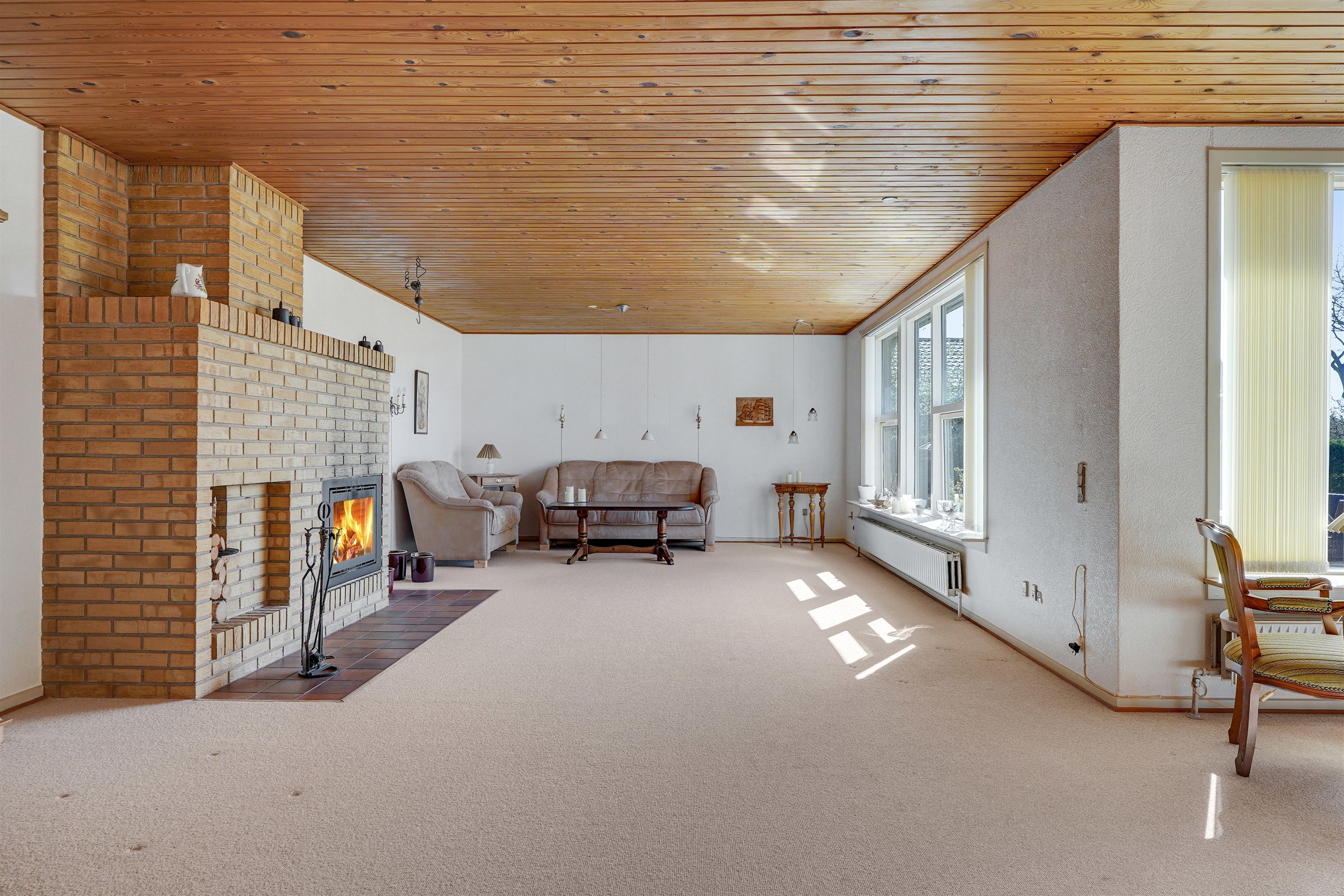 Fremhævet stue billede i fuldskærmstilstand. Billede af Egevænget 213, 7190 Billund