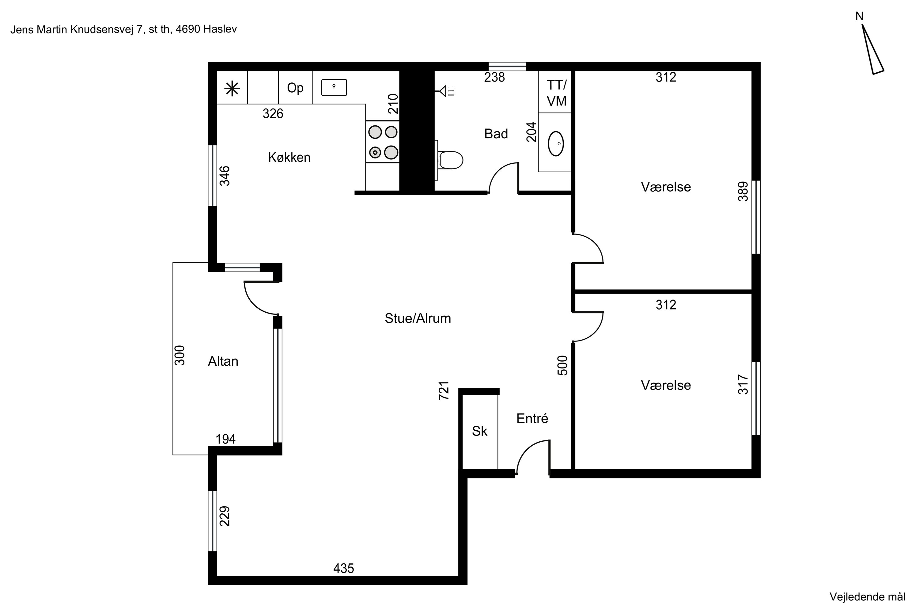 Plantegninger billede af Jens Martin Knudsens Vej 7, 1. th., 4690 Haslev