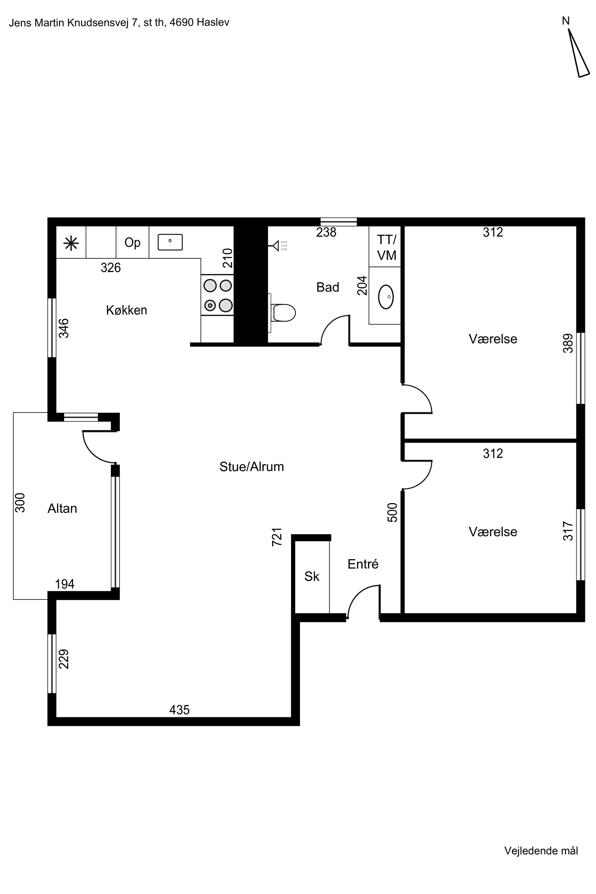 Plantegninger billede af Jens Martin Knudsens Vej 7, 1. th., 4690 Haslev
