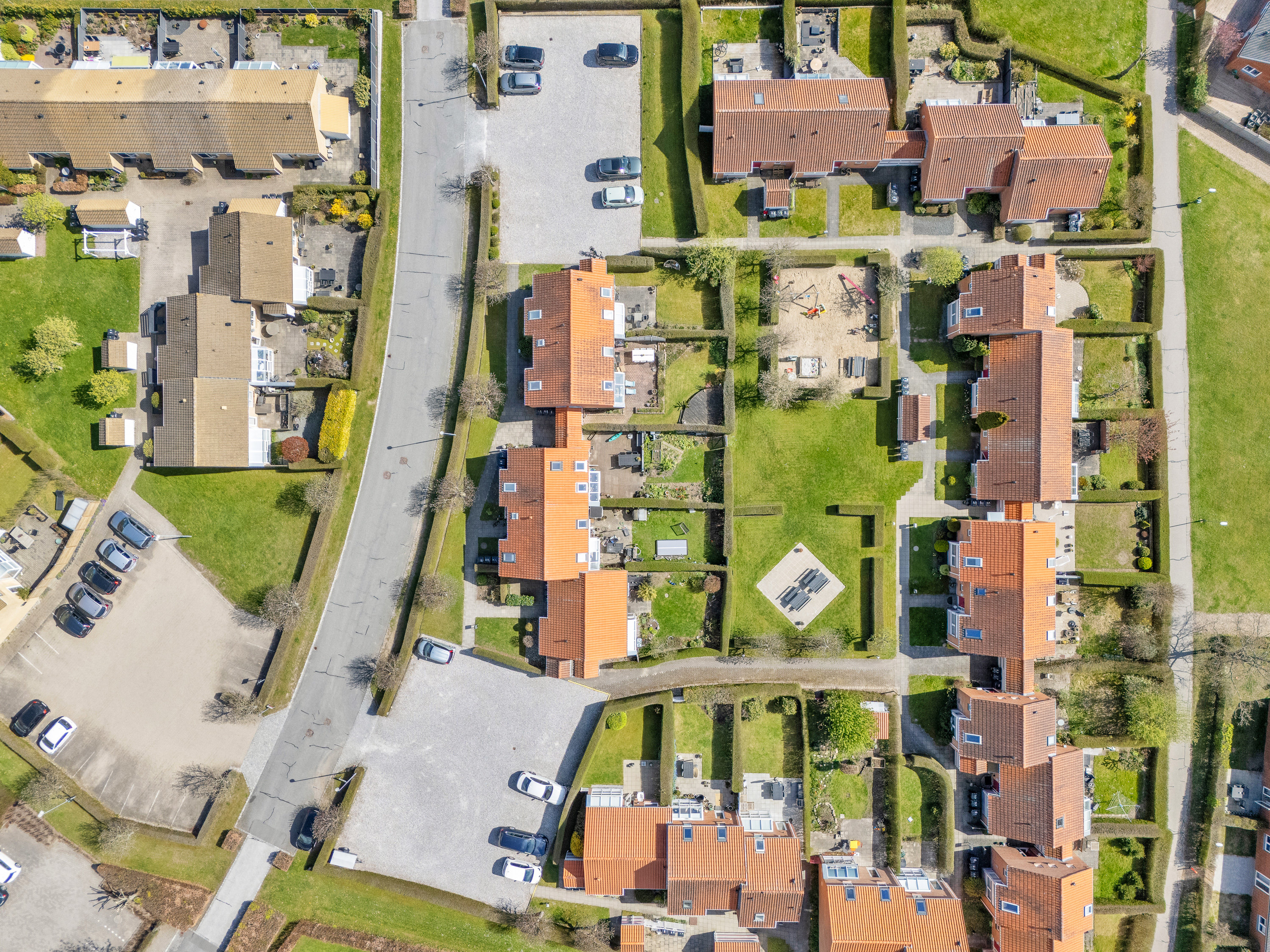 Fremhævet luftfoto billede i fuldskærmstilstand. Billede af Kirsebærhaven 47, 8520 Lystrup