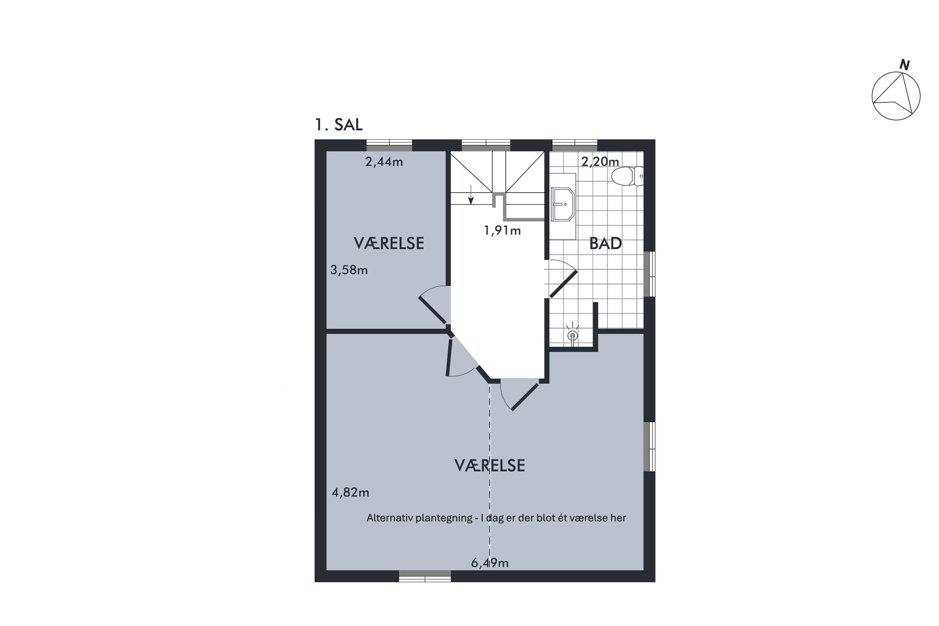 Plantegninger billede af Stationen 3, Vejrumbro, 8830 Tjele