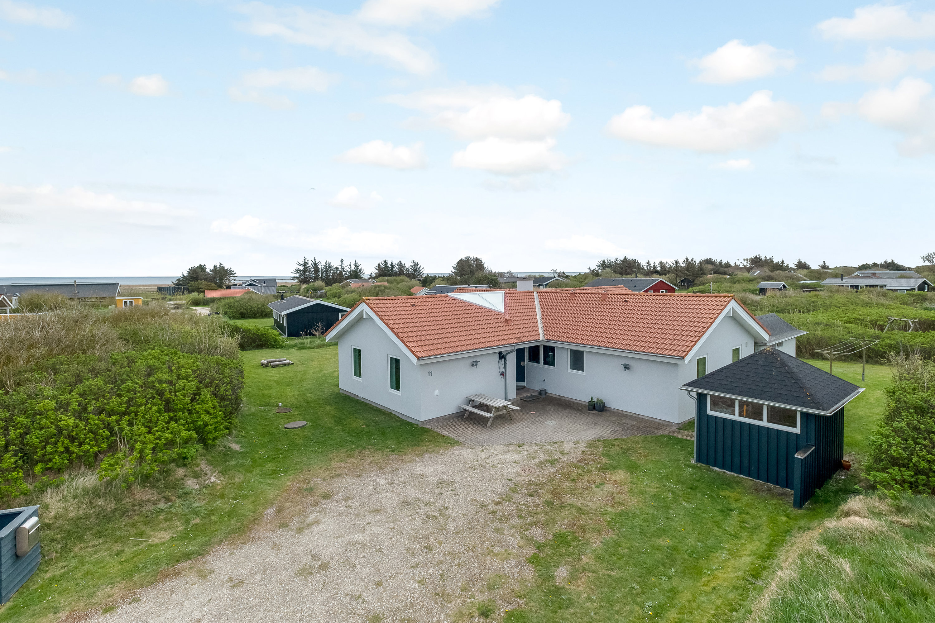 Fremhævet ejendommen billede i fuldskærmstilstand. Billede af Laust Diges Vej 11, Haurvig, 6960 Hvide Sande