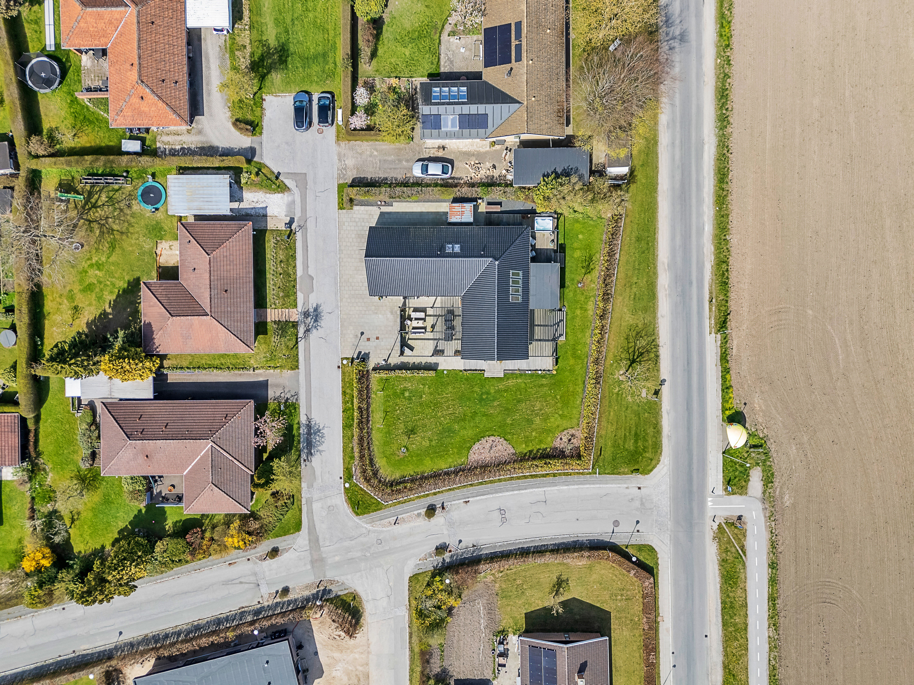 Fremhævet luftfoto billede i fuldskærmstilstand. Billede af Stokbrovej 139, Elev, 8520 Lystrup