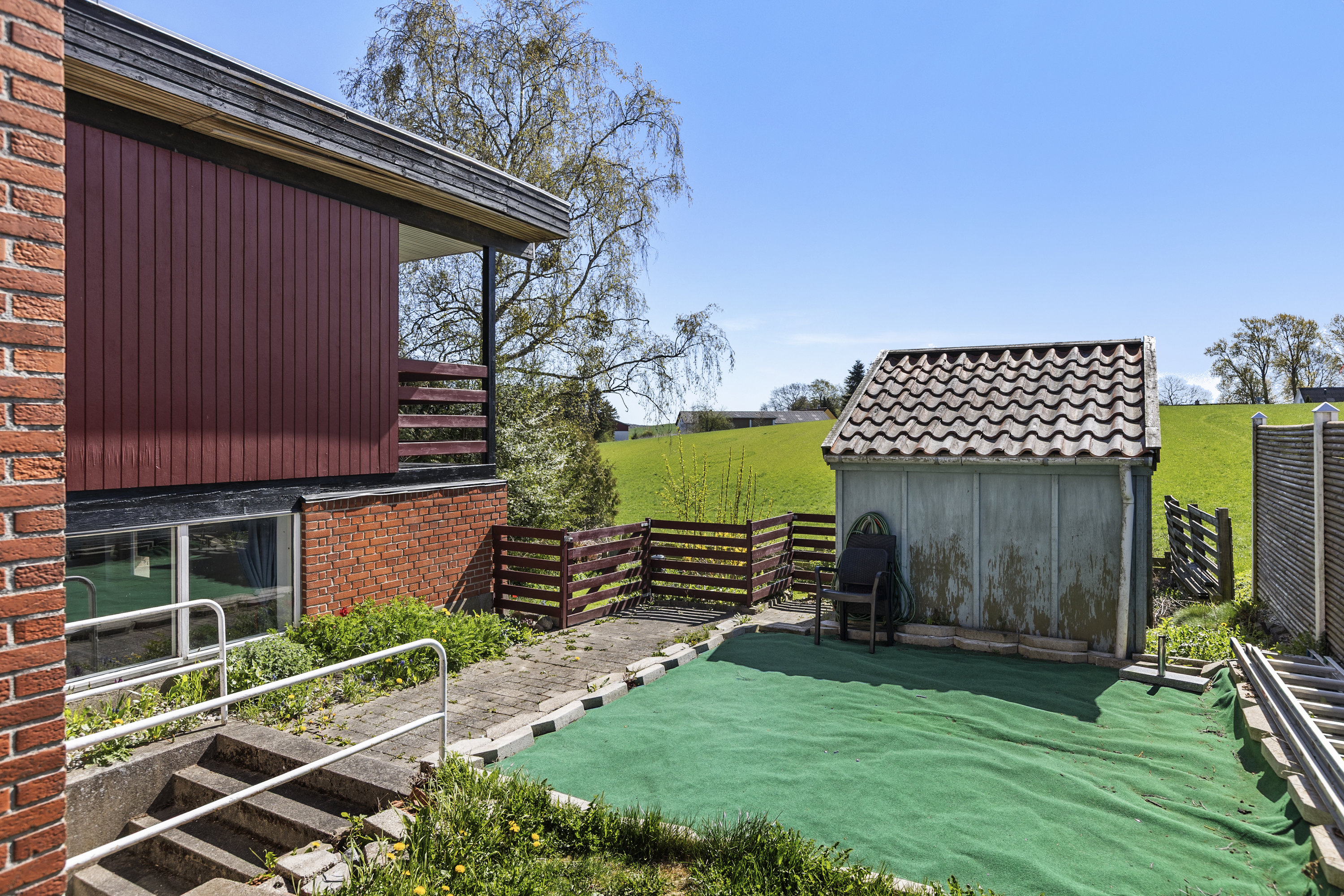 Fremhævet terrasse billede i fuldskærmstilstand. Billede af Roskildevej 442, Ortved, 4100 Ringsted