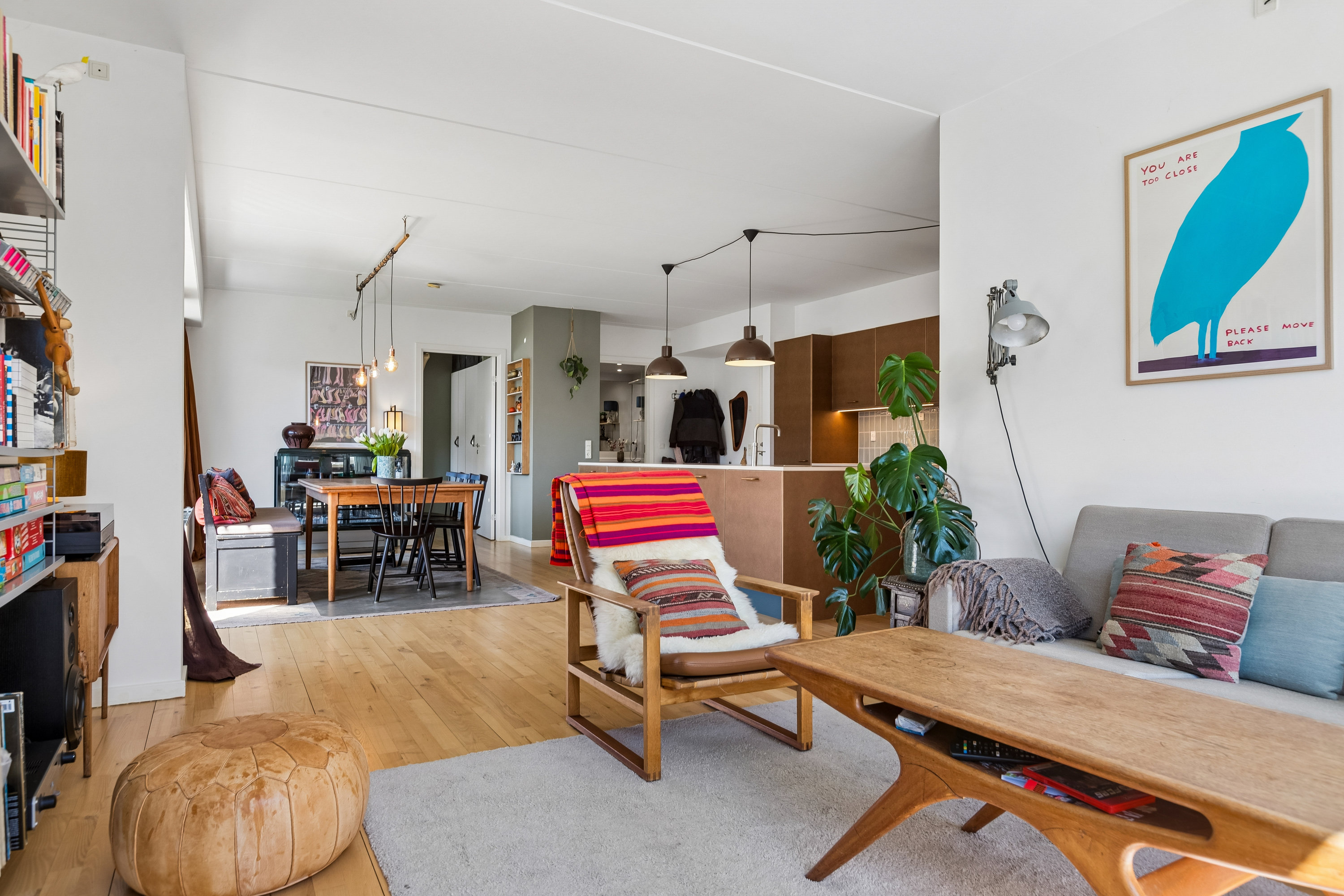 Fremhævet stue billede i fuldskærmstilstand. Billede af Myggenæsgade 3, 3. 3., 2300 København S