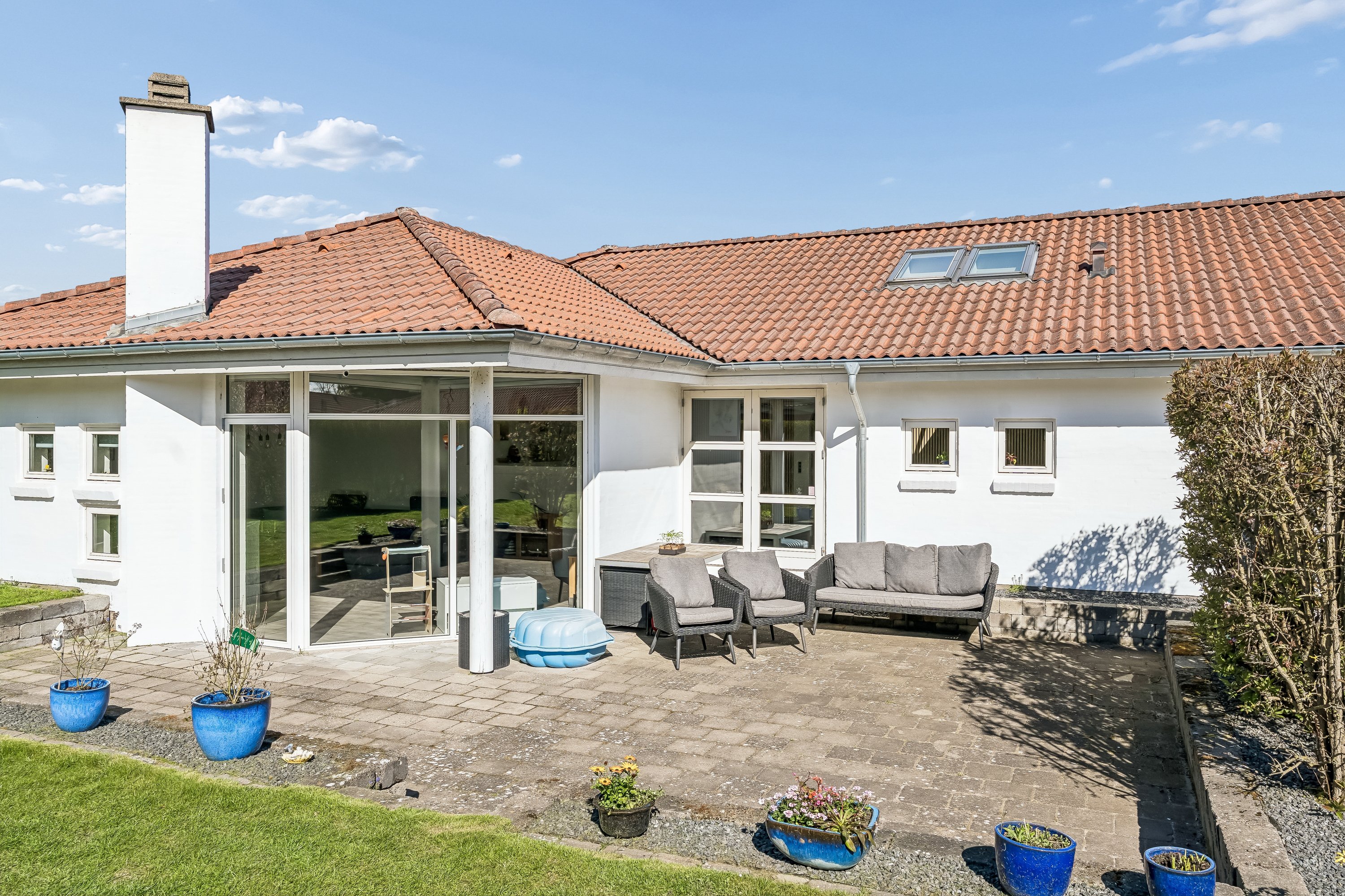Miniaturebillede 1: terrasse. Billede af Årupparken 52, 8722 Hedensted