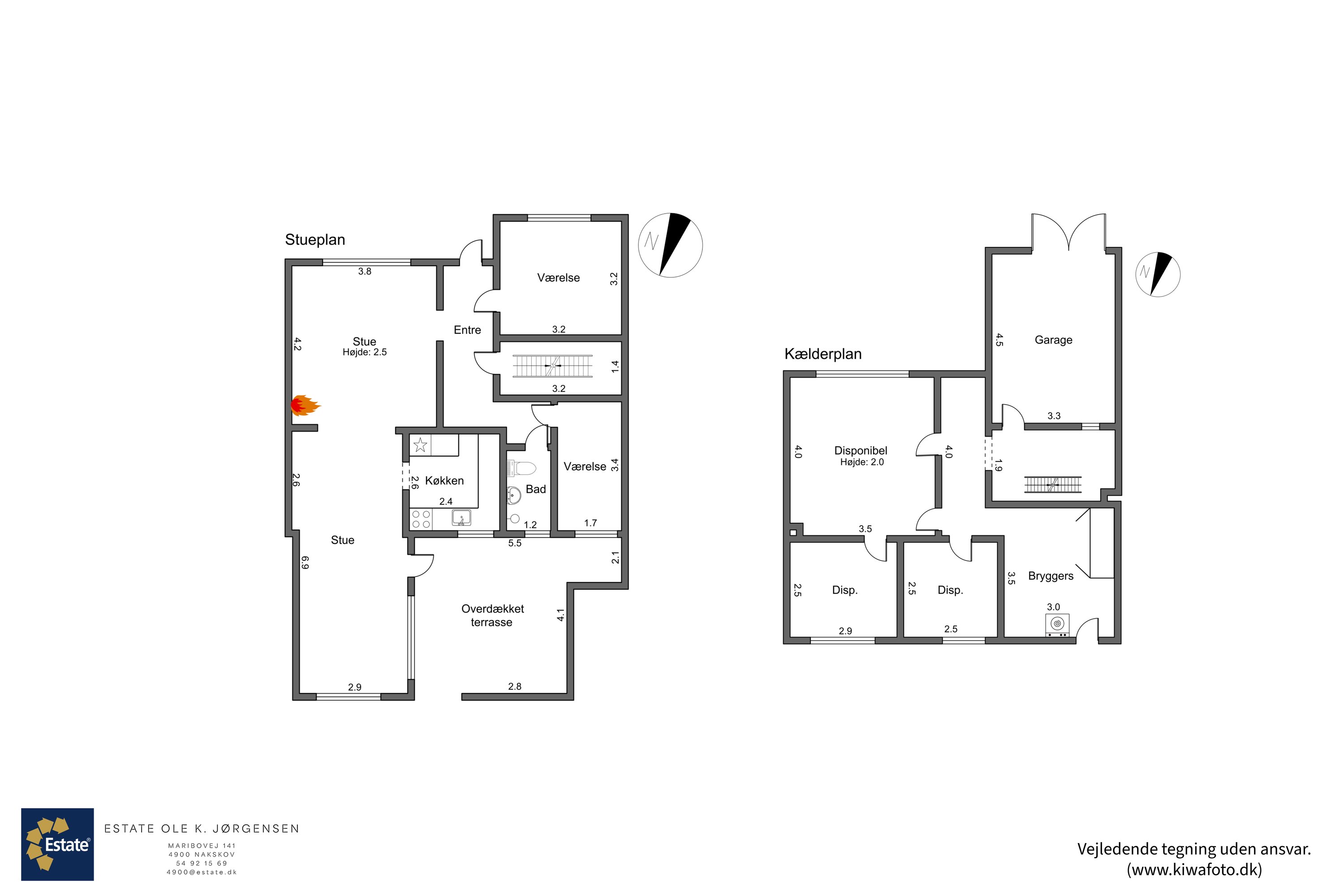 Plantegninger billede af Rolfsvej 15, 4900 Nakskov