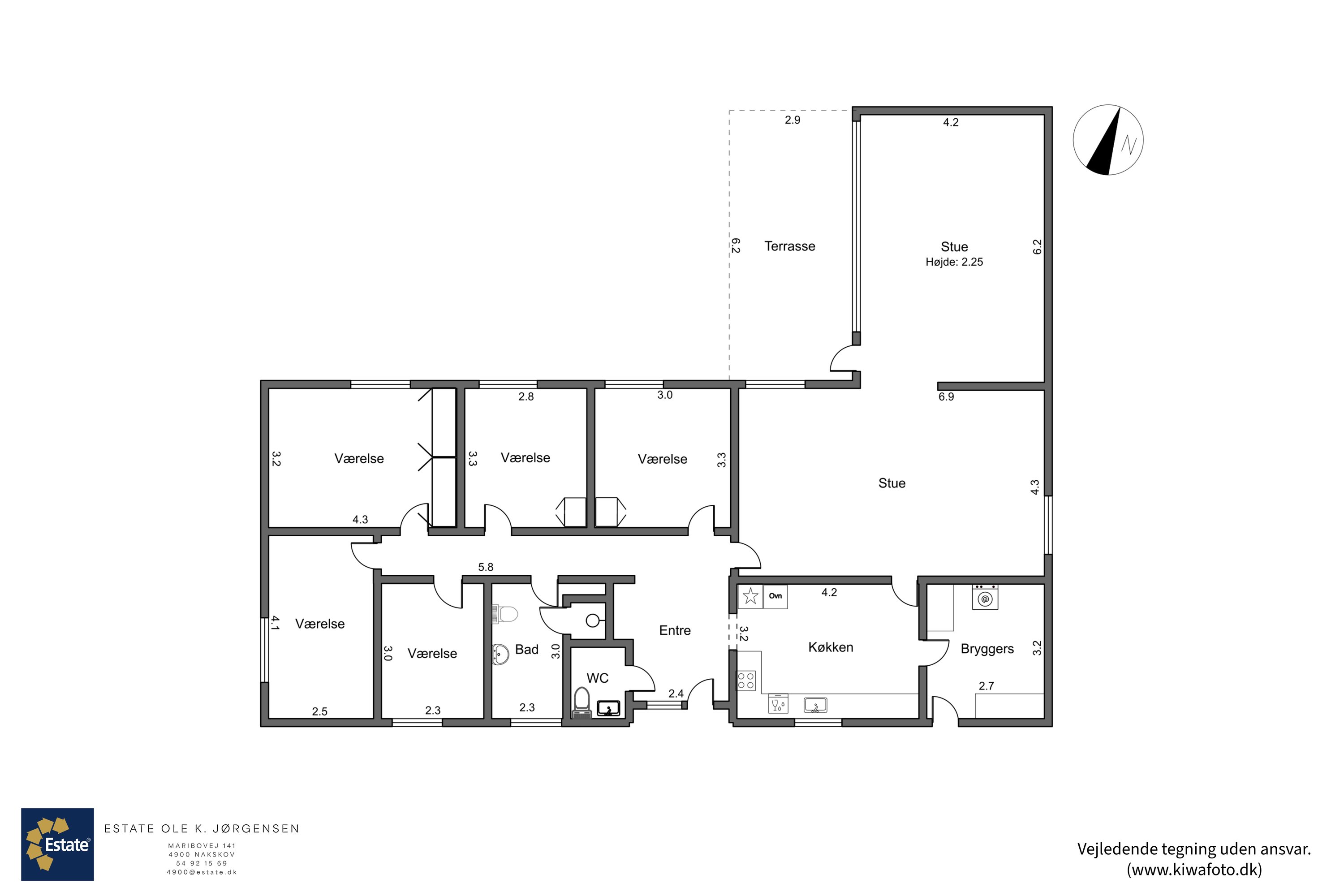 Plantegninger billede af Oddevej 111, Købelev, 4900 Nakskov