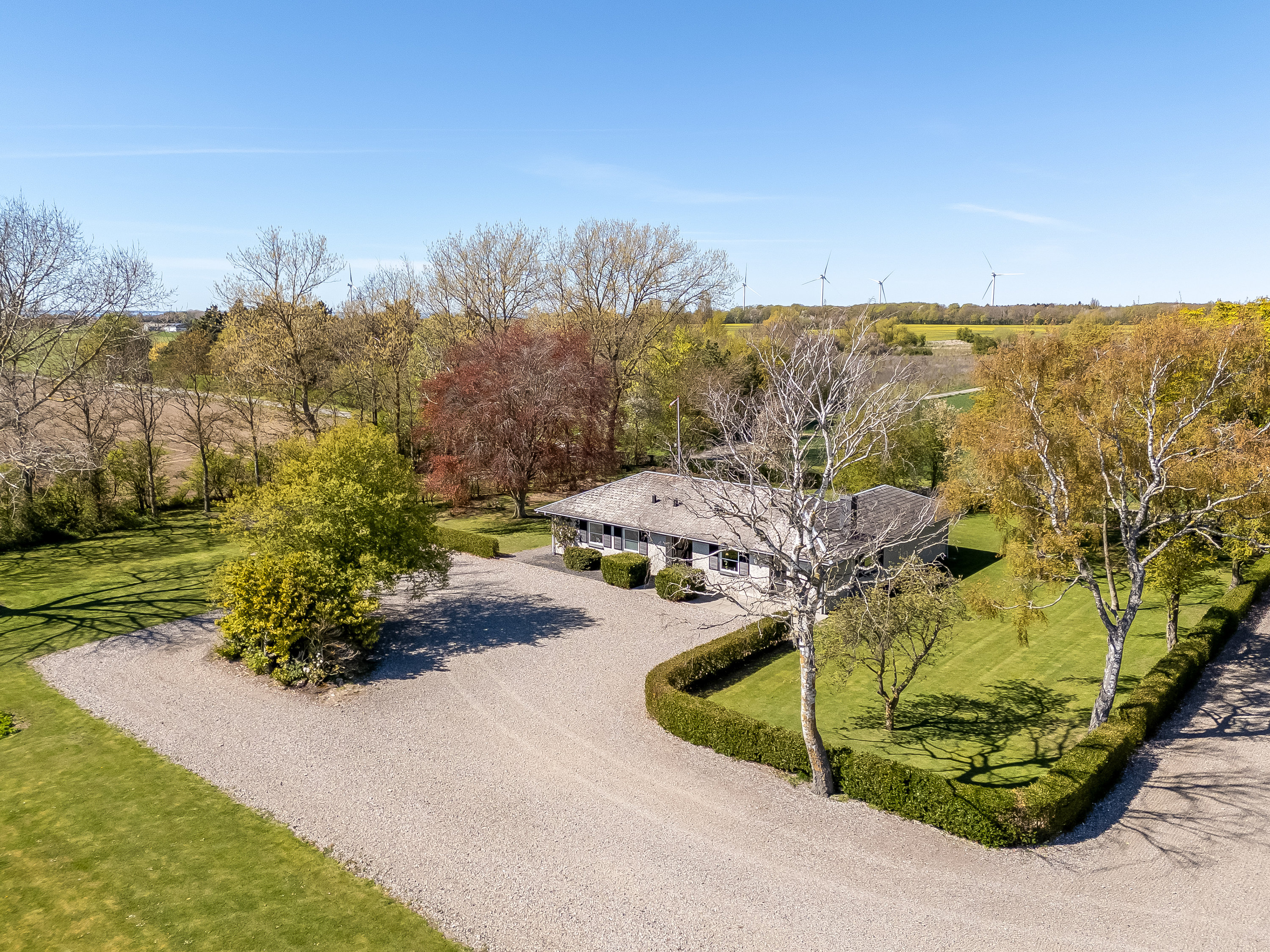 Fremhævet luftfoto billede i fuldskærmstilstand. Billede af Oddevej 111, Købelev, 4900 Nakskov