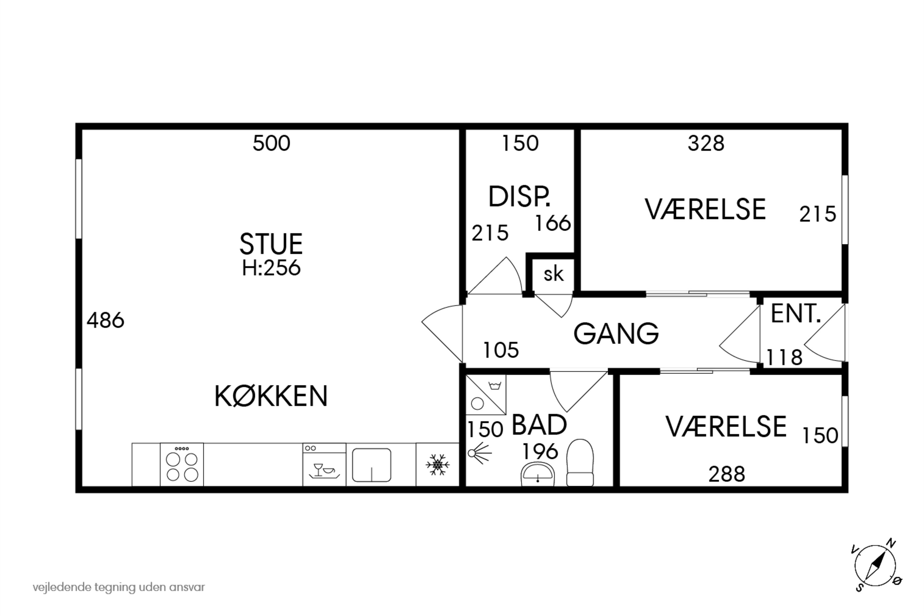 Plantegninger billede af Stubmøllevej 1, 1. 113., 2450 København SV