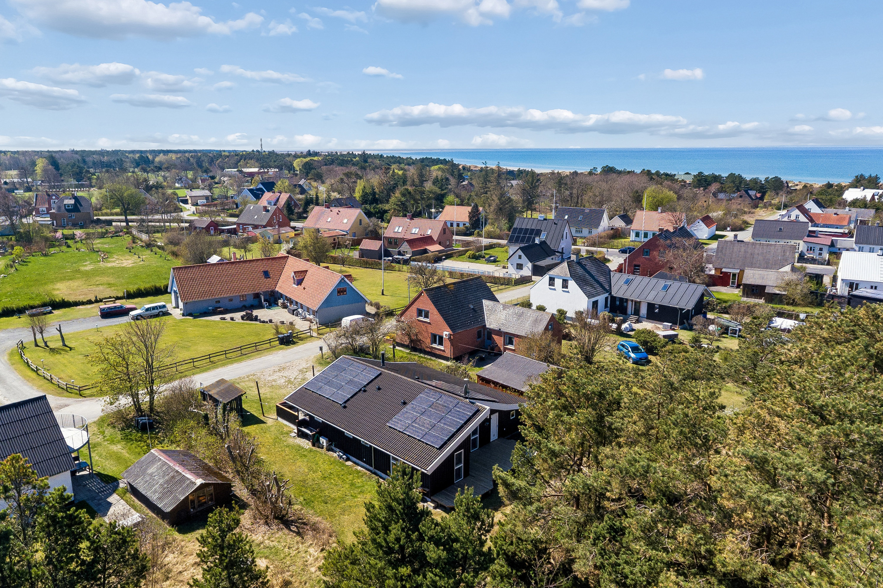 Miniaturebillede 1: luftfoto. Billede af Nattergalevej 11A, Vesterø Havn, 9940 Læsø