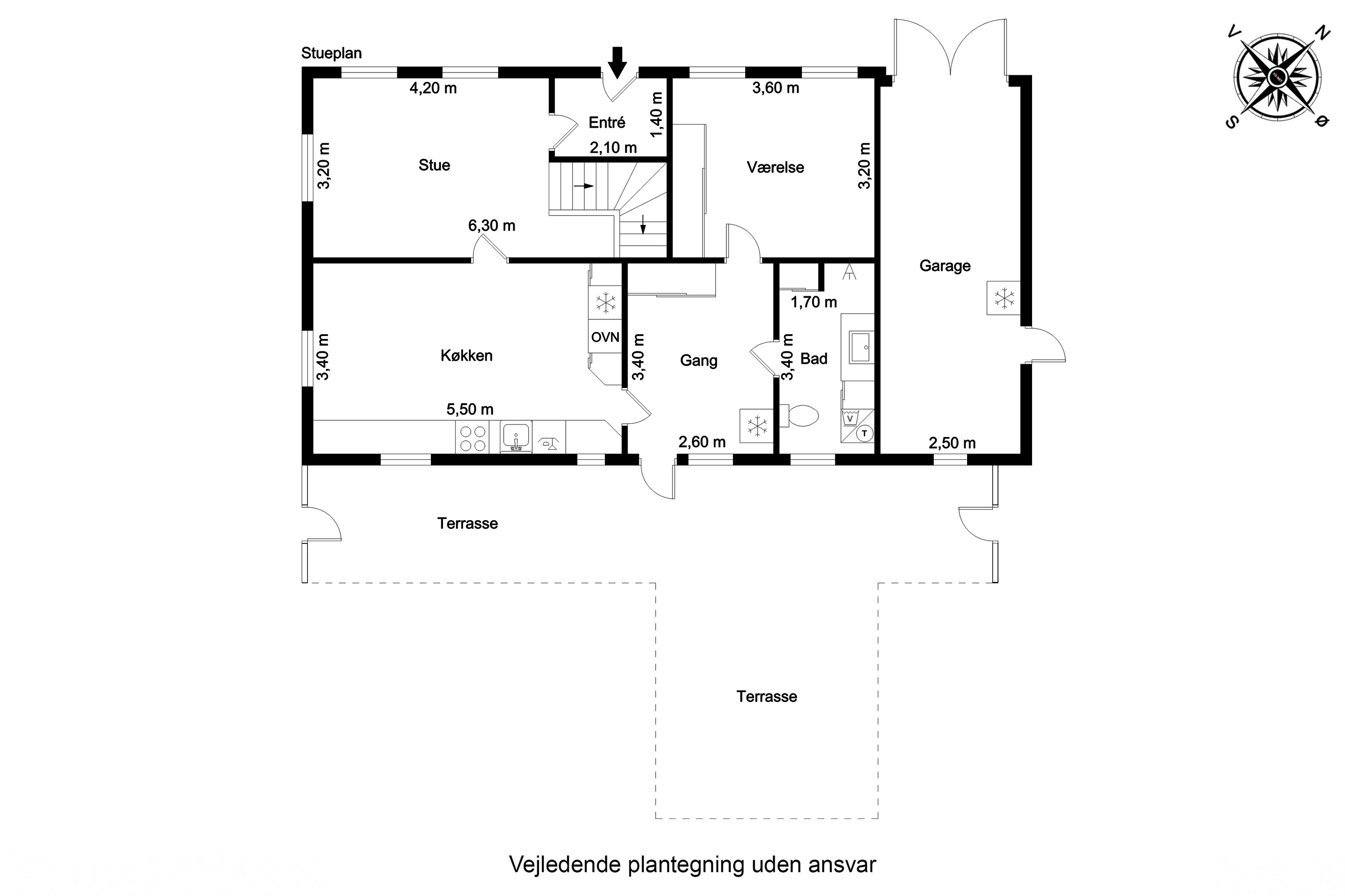 Plantegninger billede af Sognevej 44, 5771 Stenstrup