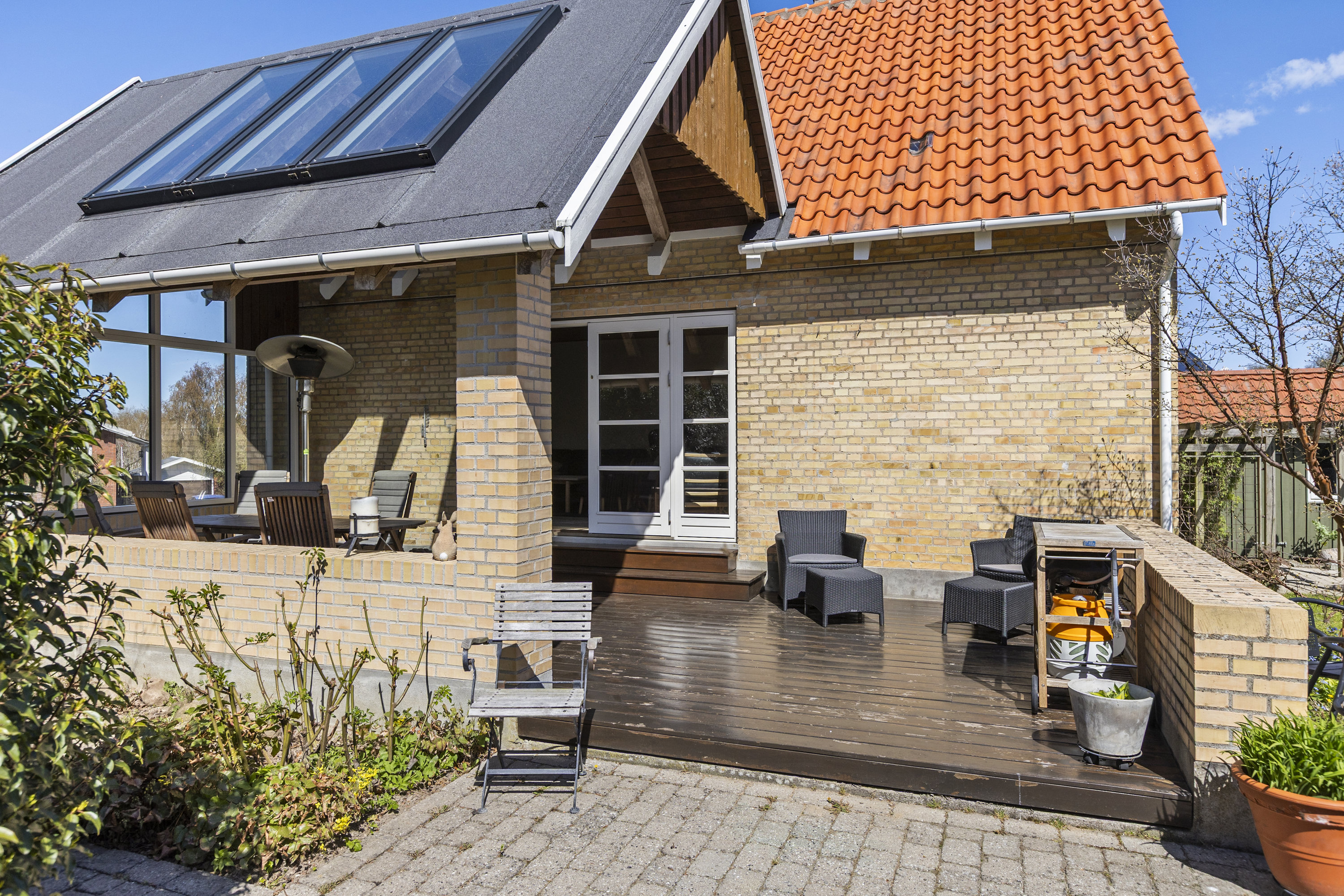 Fremhævet terrasse billede i fuldskærmstilstand. Billede af Birkevænget 2, 4200 Slagelse