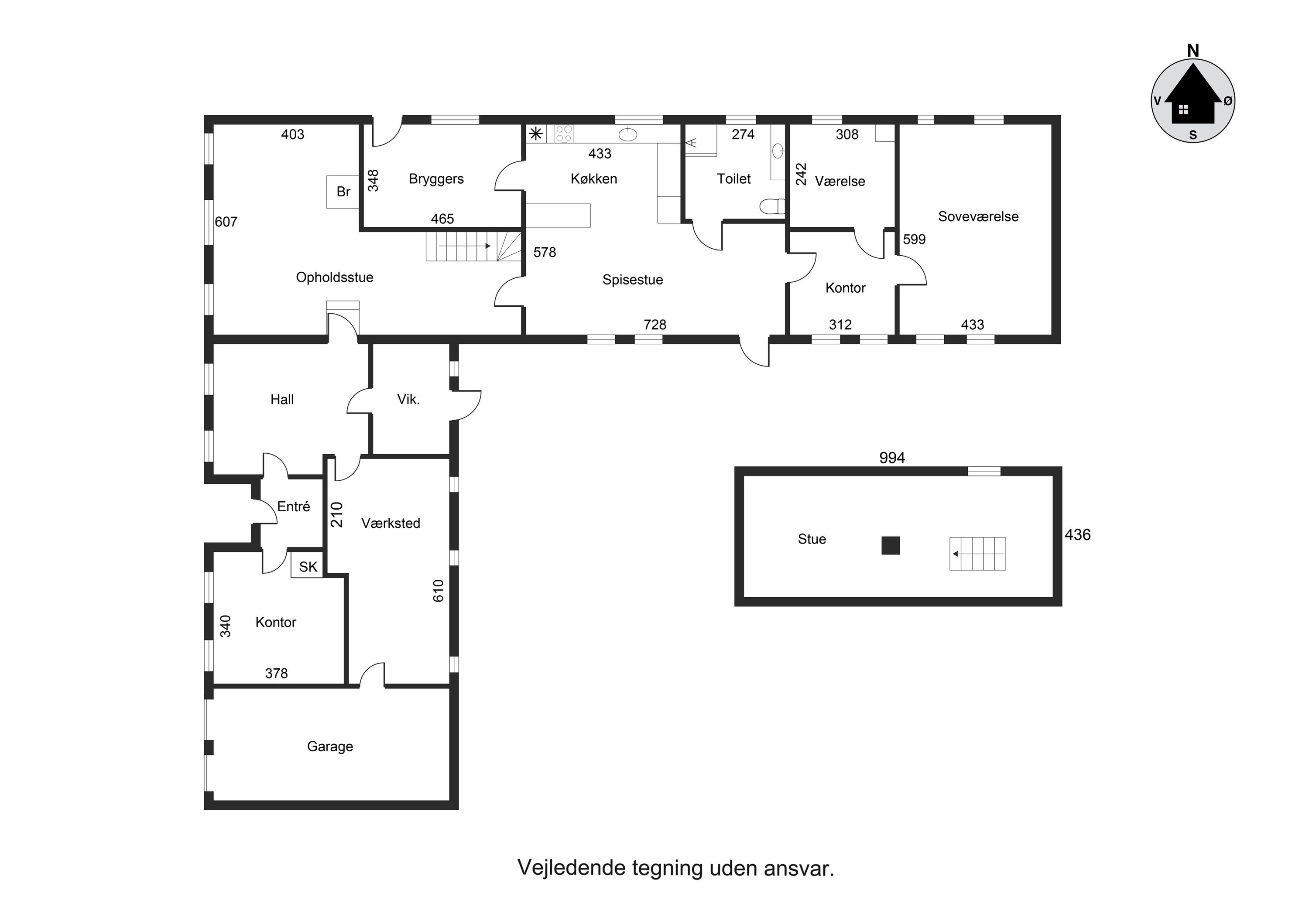 Plantegninger billede af Ellingvej 39, Elling, 8751 Gedved