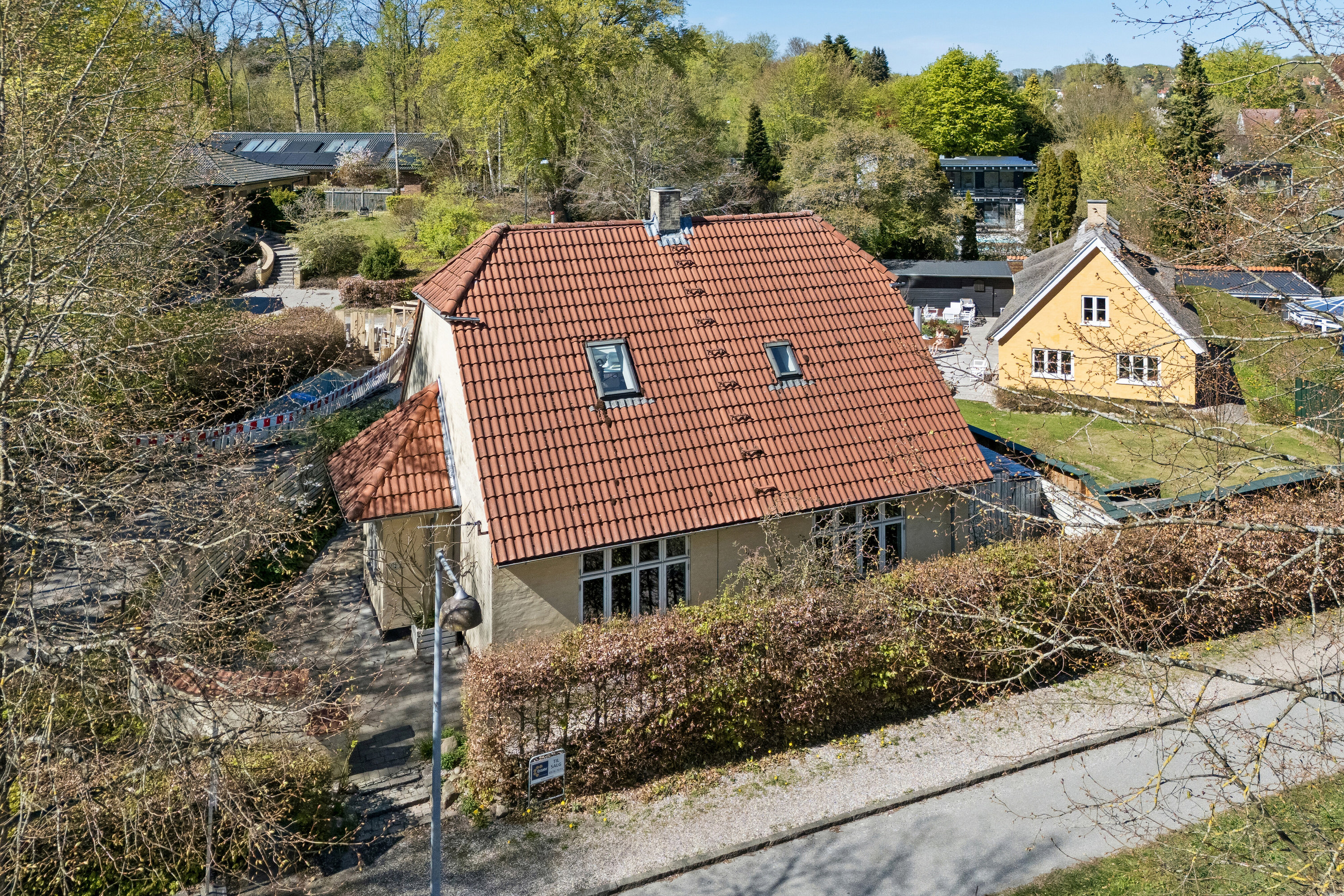 Fremhævet luftfoto billede i fuldskærmstilstand. Billede af Skovskellet 53, Søllerød, 2840 Holte