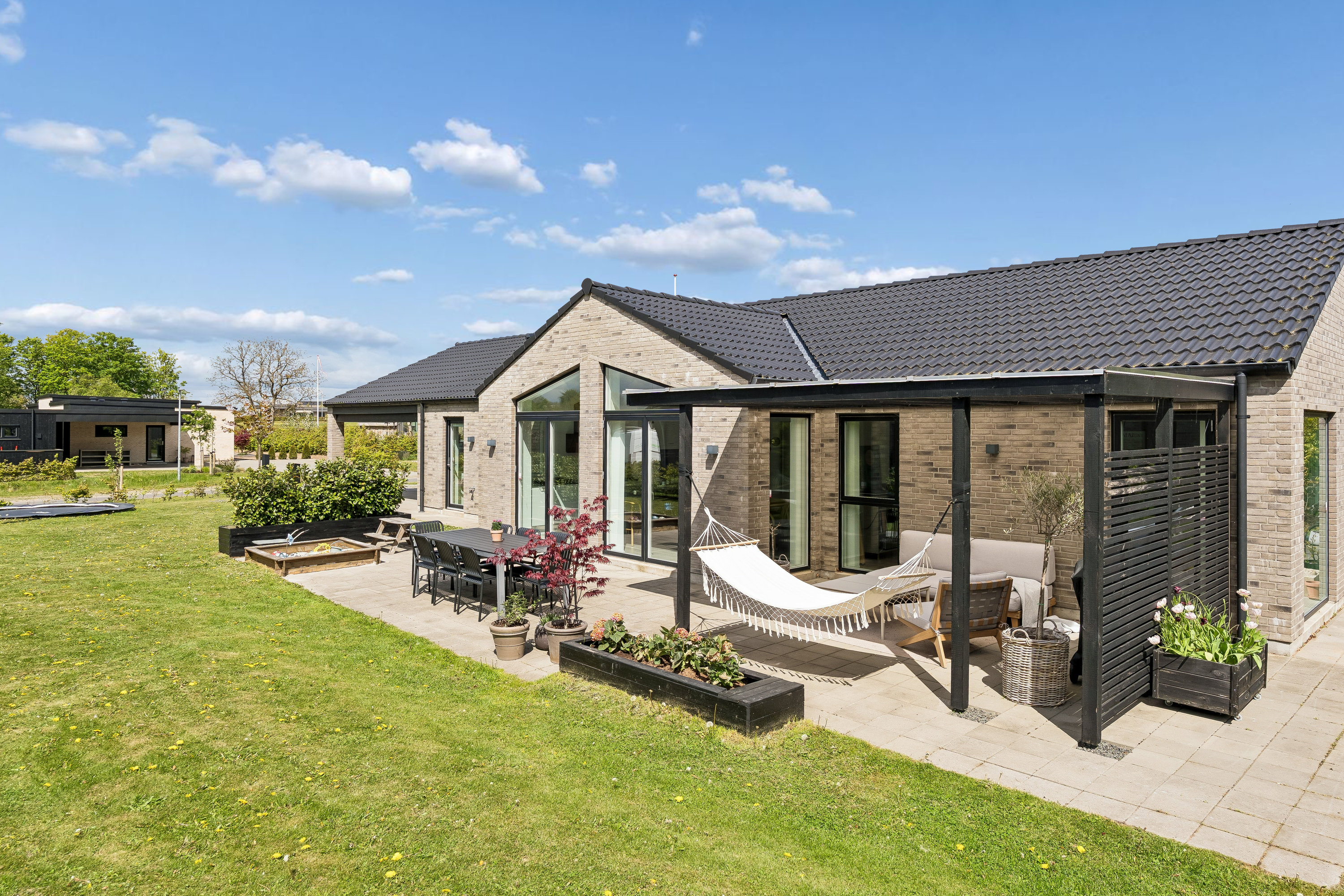 Miniaturebillede 1: terrasse. Billede af Lille Dalby Ager 11, 8722 Hedensted