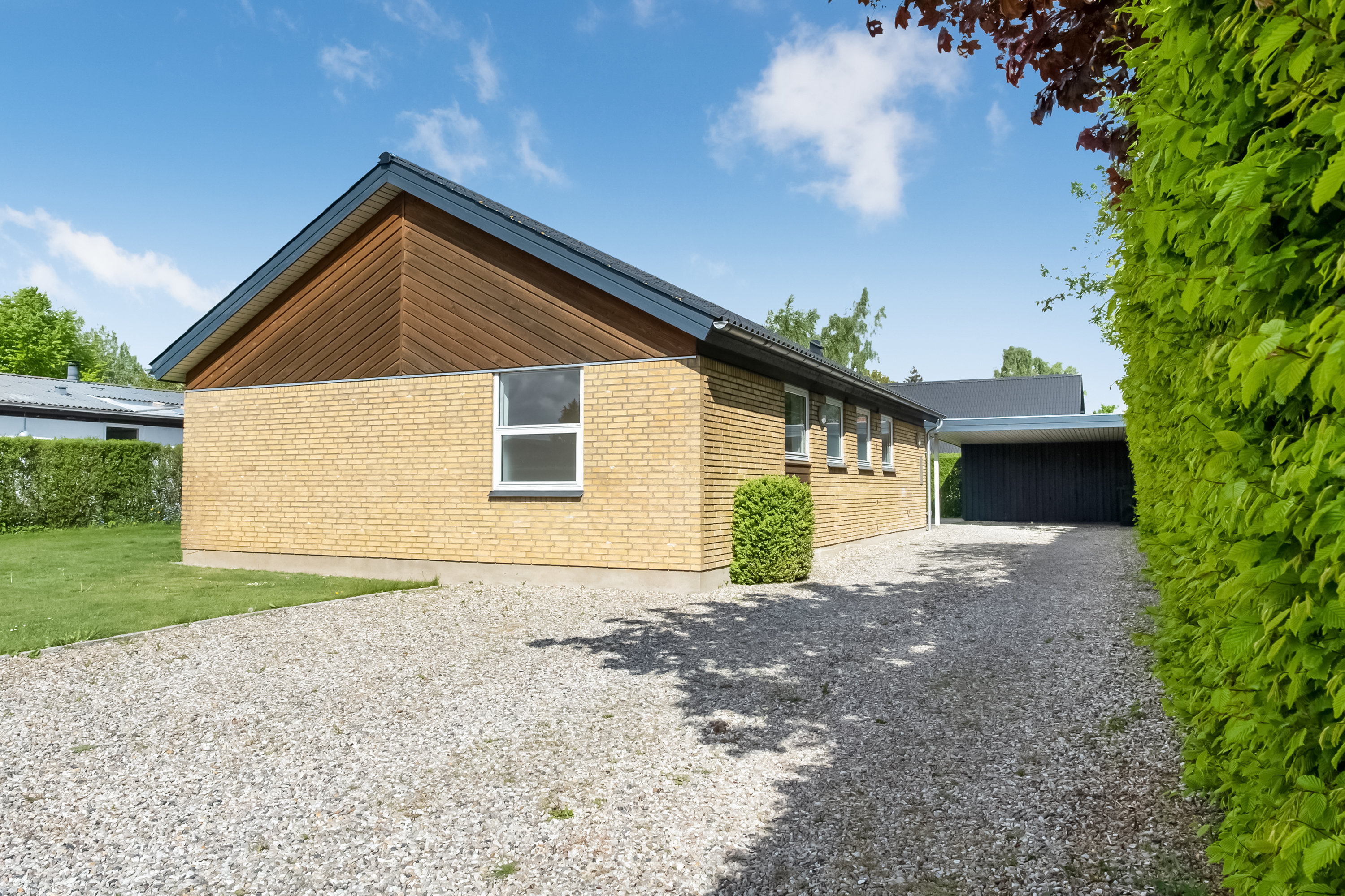 Villa: Facade på Harevej 25, 5620 Glamsbjerg