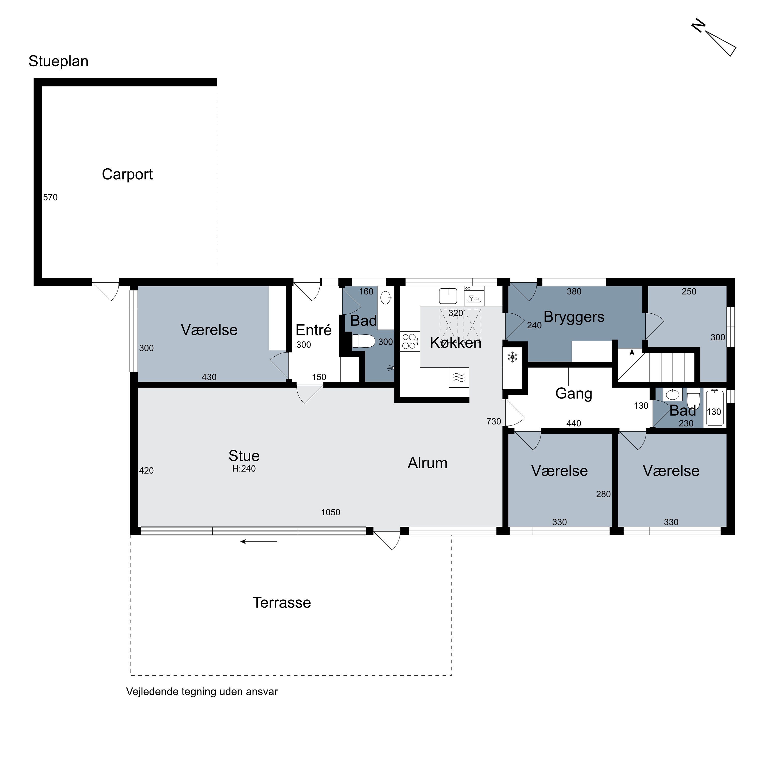 Plantegninger billede af Fuglemosevej 7, 2970 Hørsholm