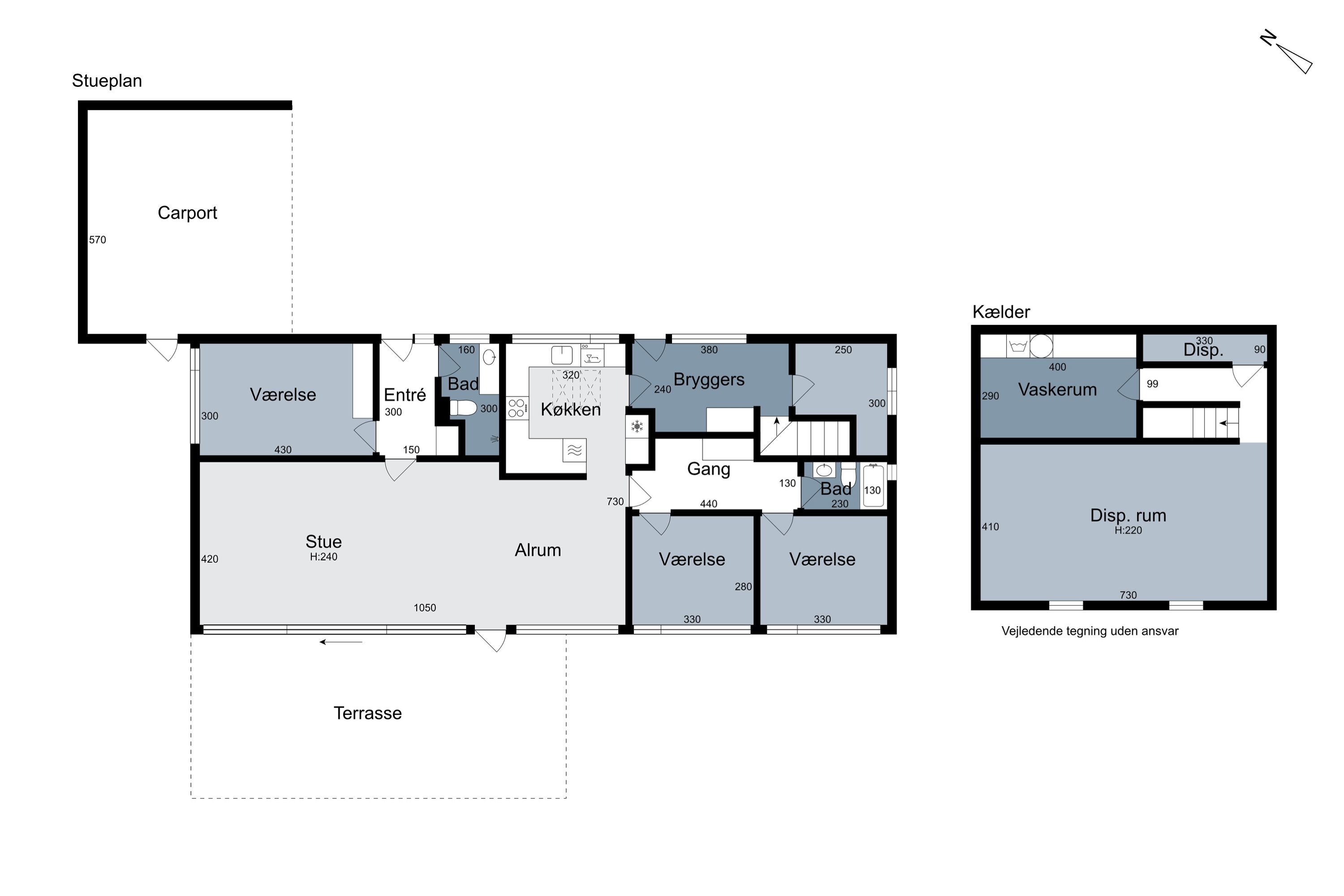 Plantegninger billede af Fuglemosevej 7, 2970 Hørsholm