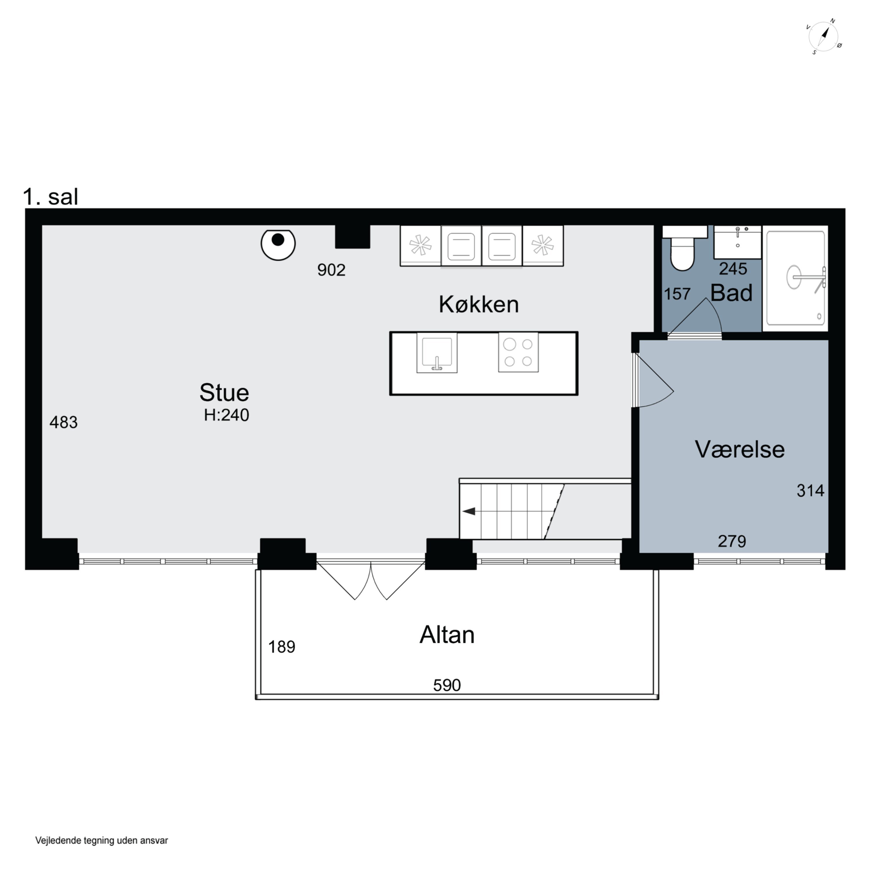 Plantegninger billede af Ny Vestergade 6B, 5000 Odense C