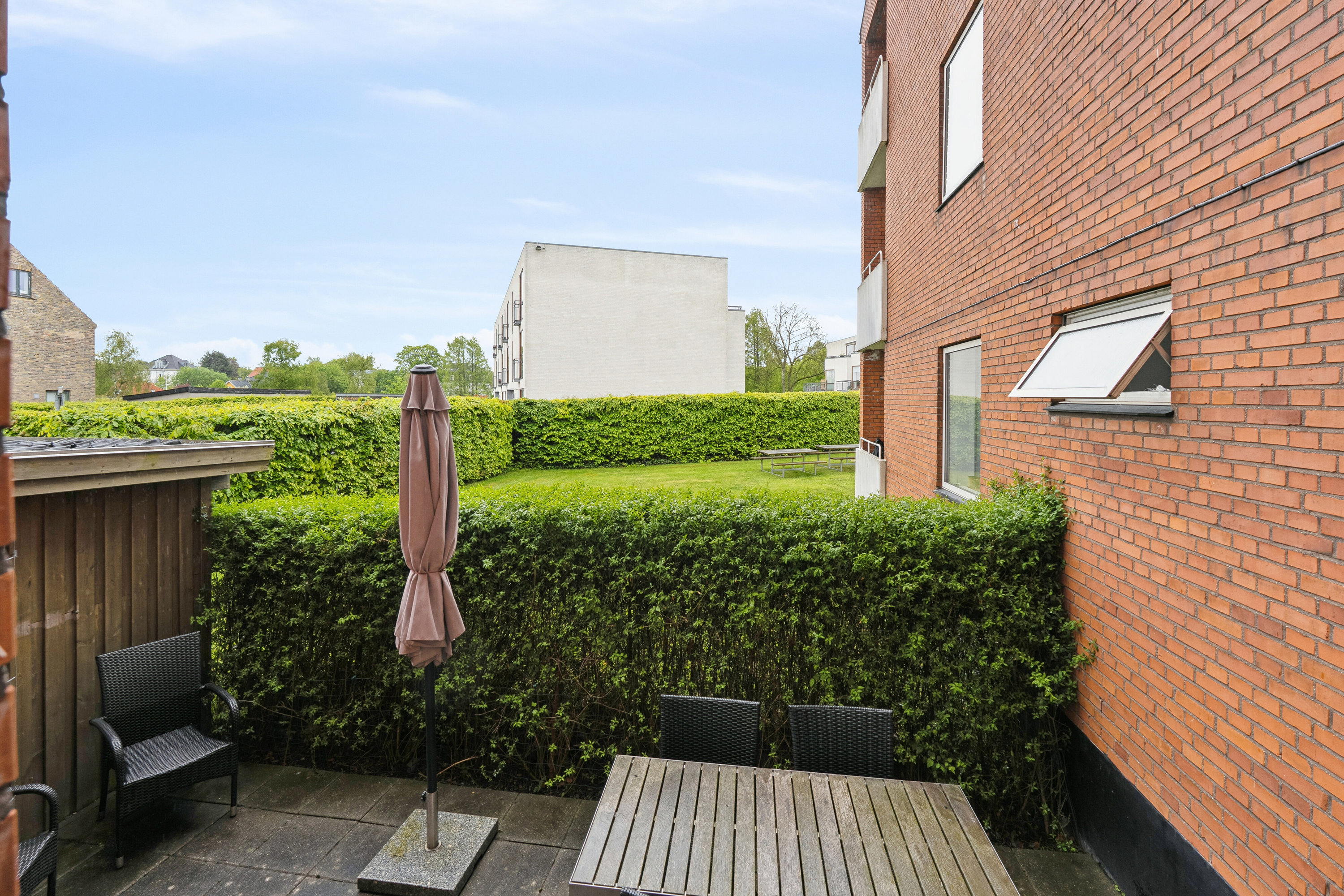 Fremhævet terrasse billede i fuldskærmstilstand. Billede af Gasværksvej 10, st.. tv., 2970 Hørsholm