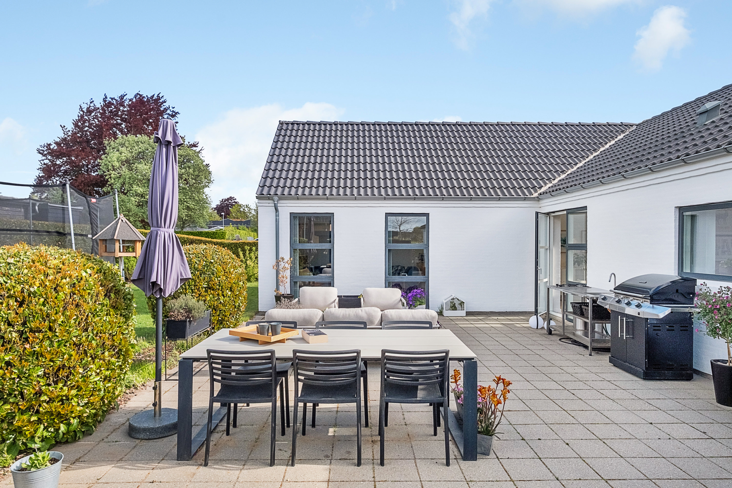 Fremhævet terrasse billede i fuldskærmstilstand. Billede af Engskovtoften 5, 8541 Skødstrup