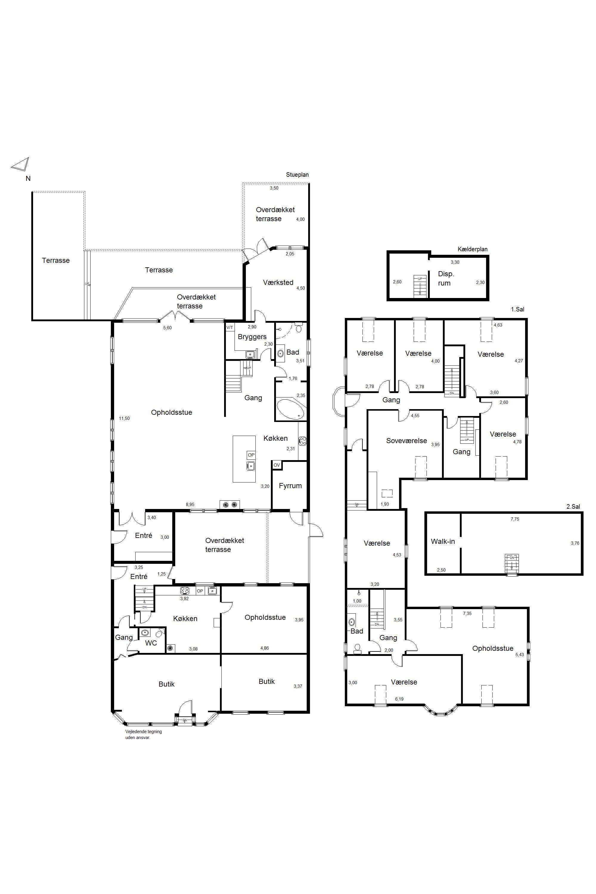 Plantegninger billede af Vestergade 8A, Særslev, 5471 Søndersø