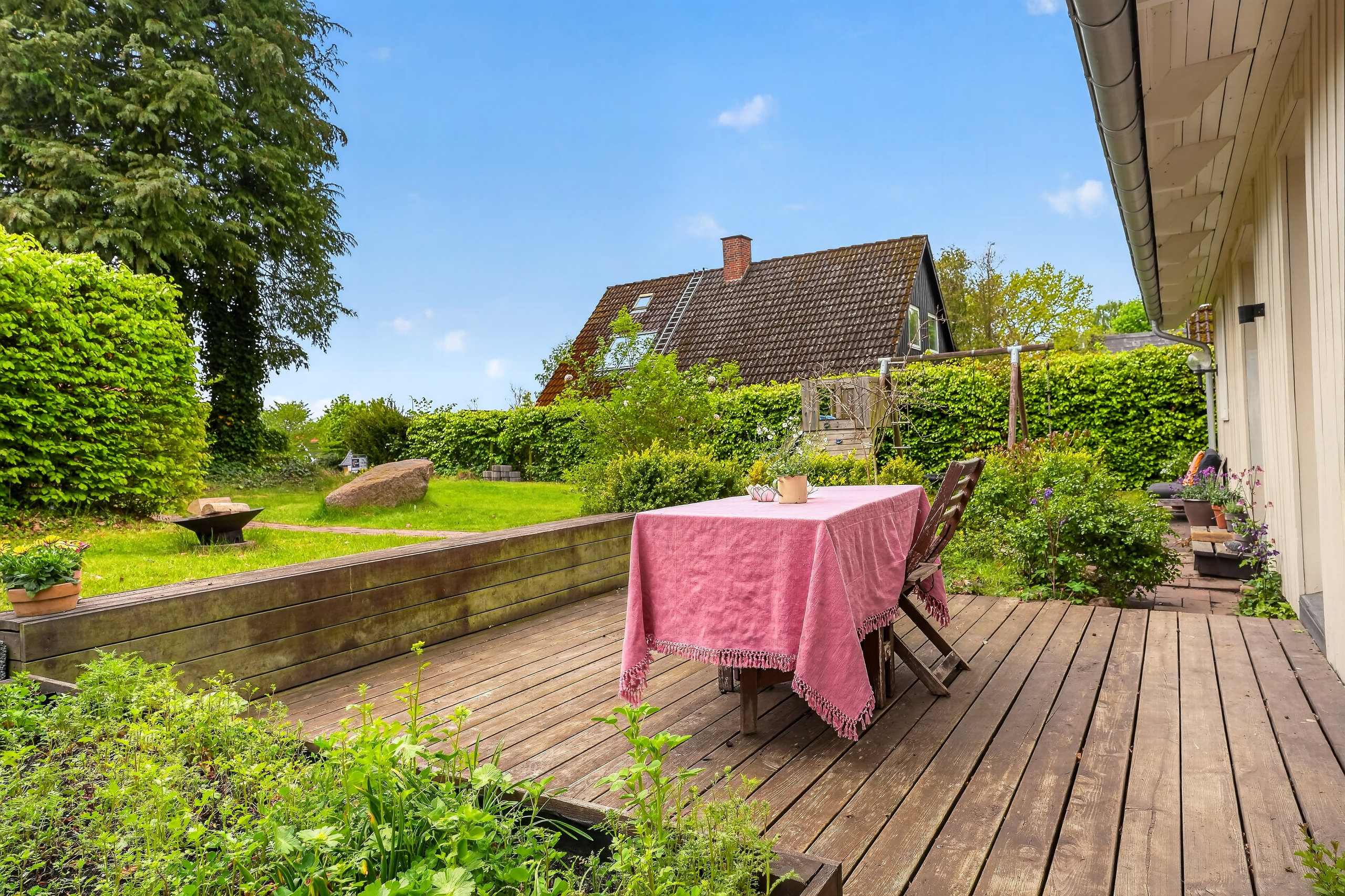 Fremhævet terrasse billede i fuldskærmstilstand. Billede af Krohaven 3, Nødebo, 3480 Fredensborg