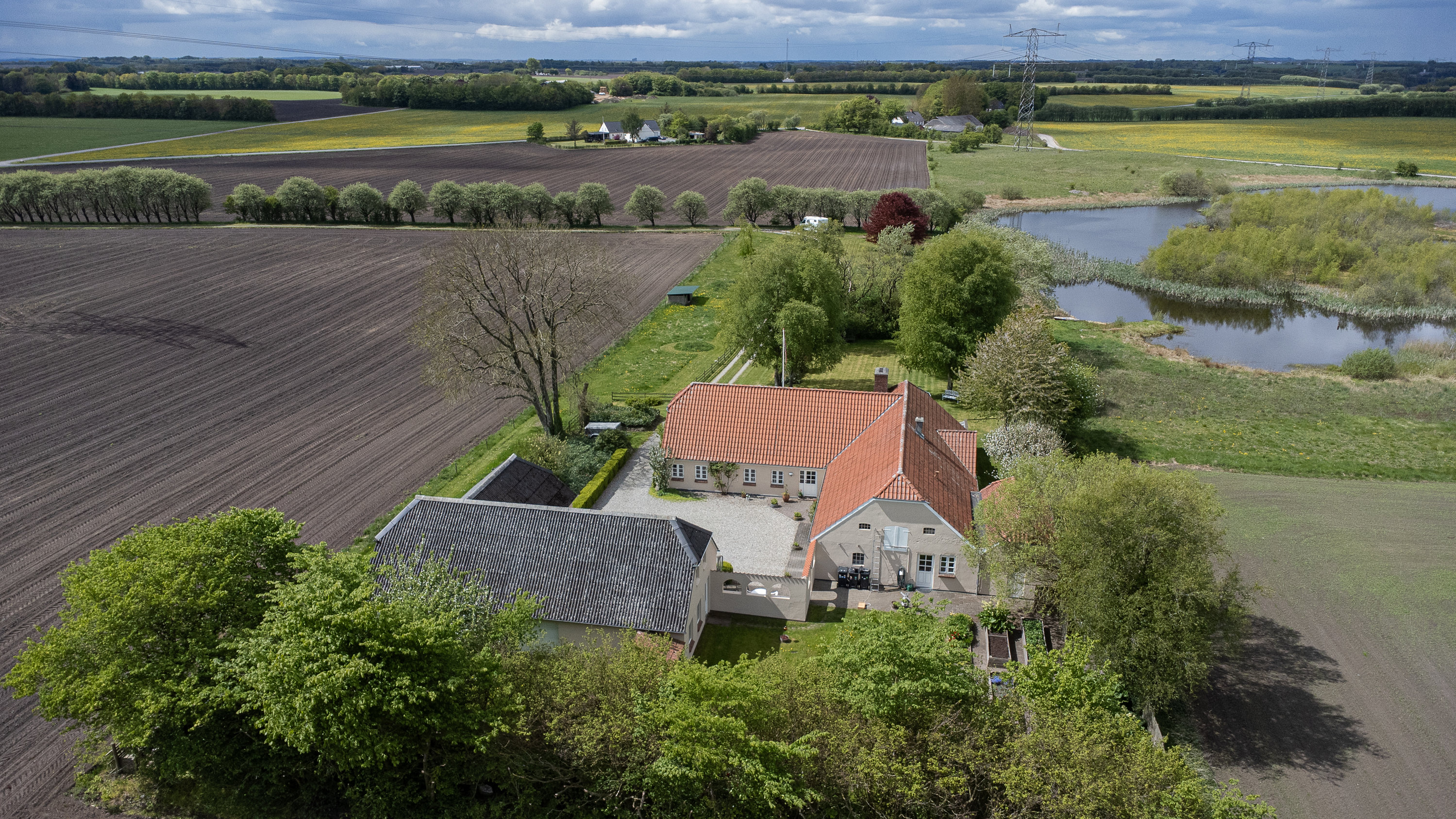 Fremhævet luftfoto billede i fuldskærmstilstand. Billede af Ingstrup Møllevej 25, Ingstrup, 8830 Tjele