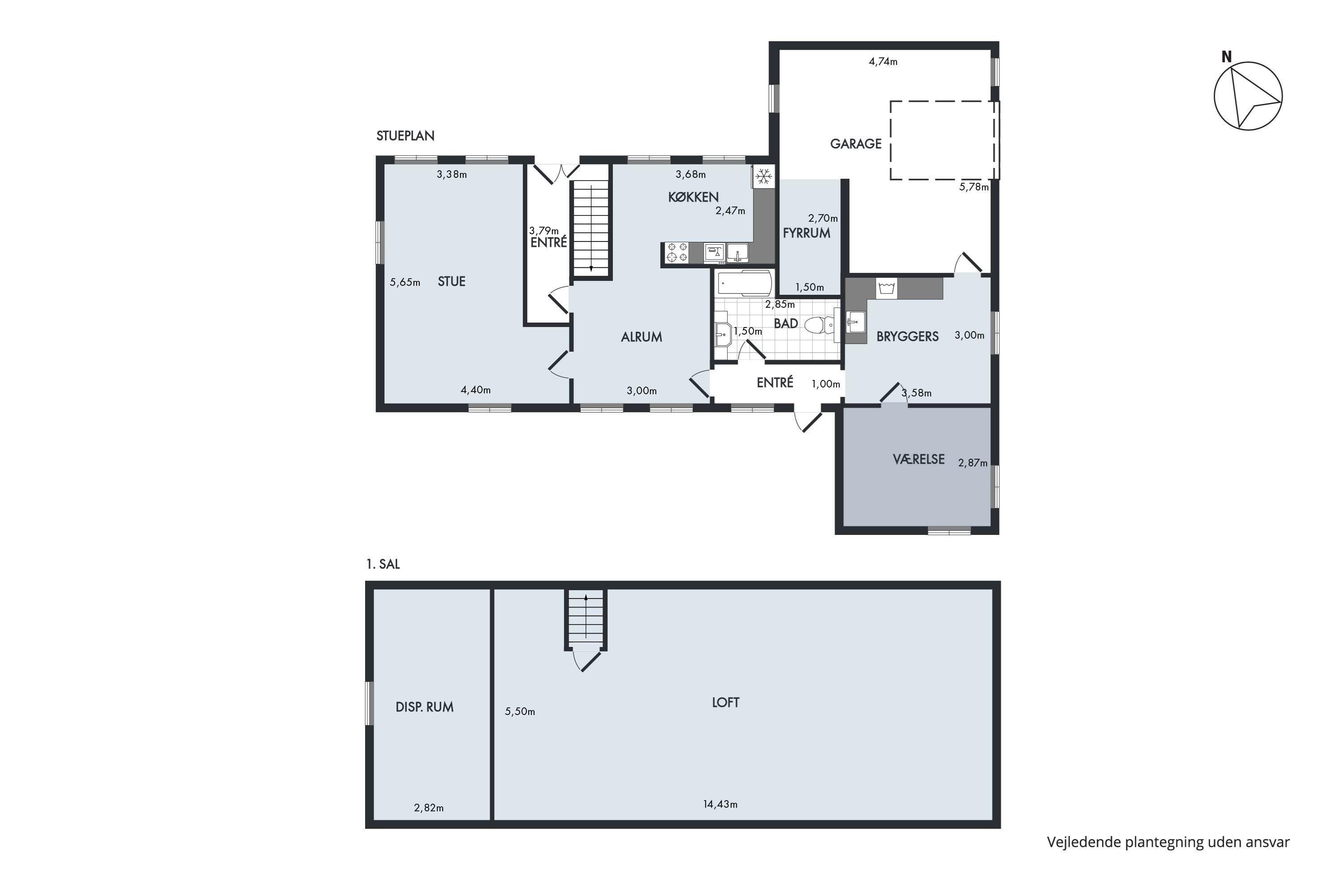 Plantegninger billede af Strandbyvej 28, Strandby, 5683 Haarby