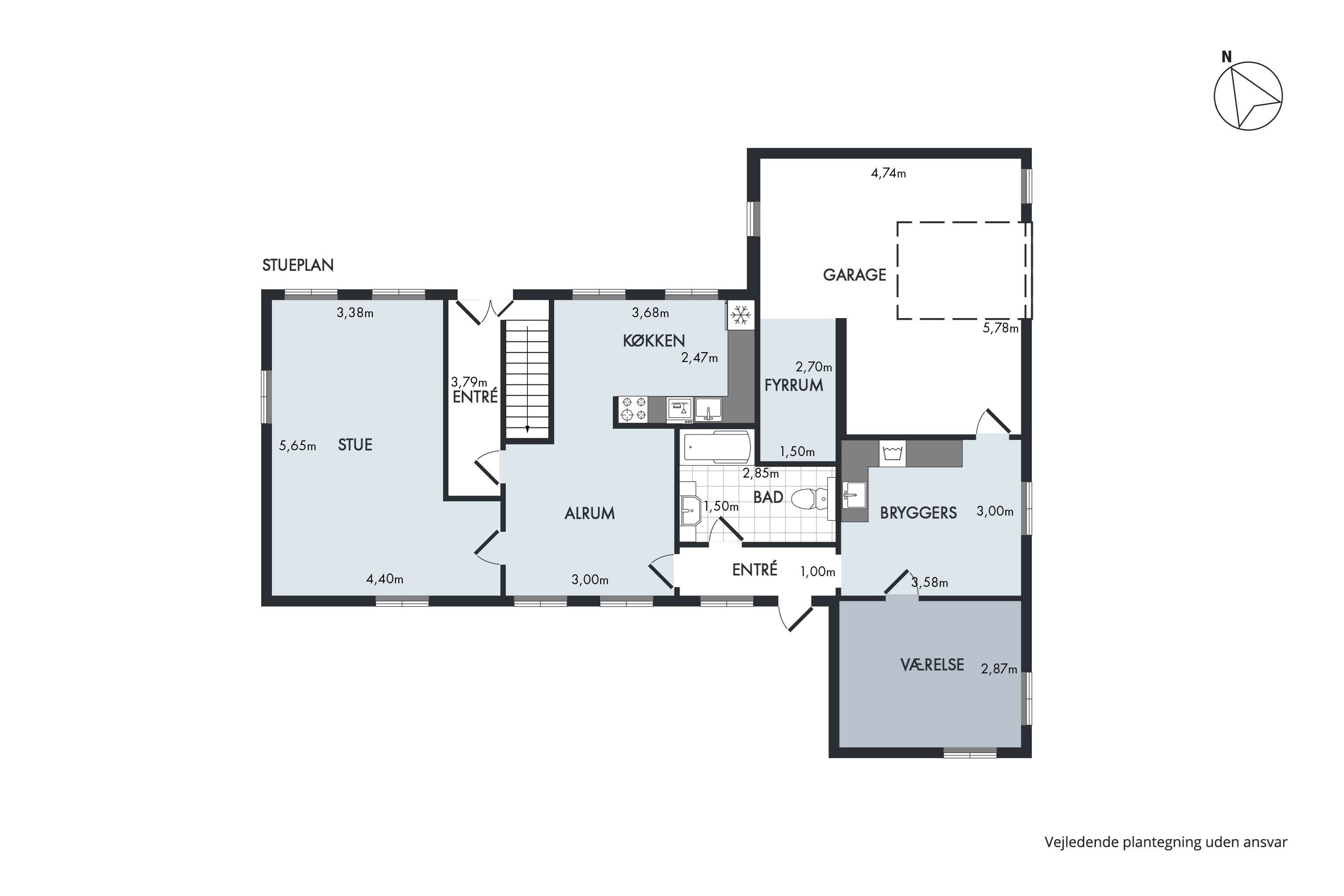 Plantegninger billede af Strandbyvej 28, Strandby, 5683 Haarby