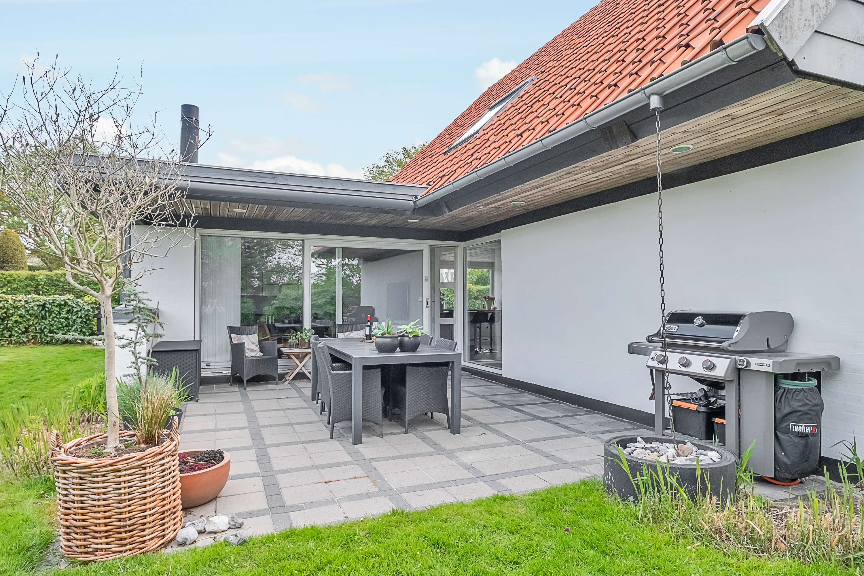 Fremhævet terrasse billede i fuldskærmstilstand. Billede af Skæring Havvej 85, 8250 Egå
