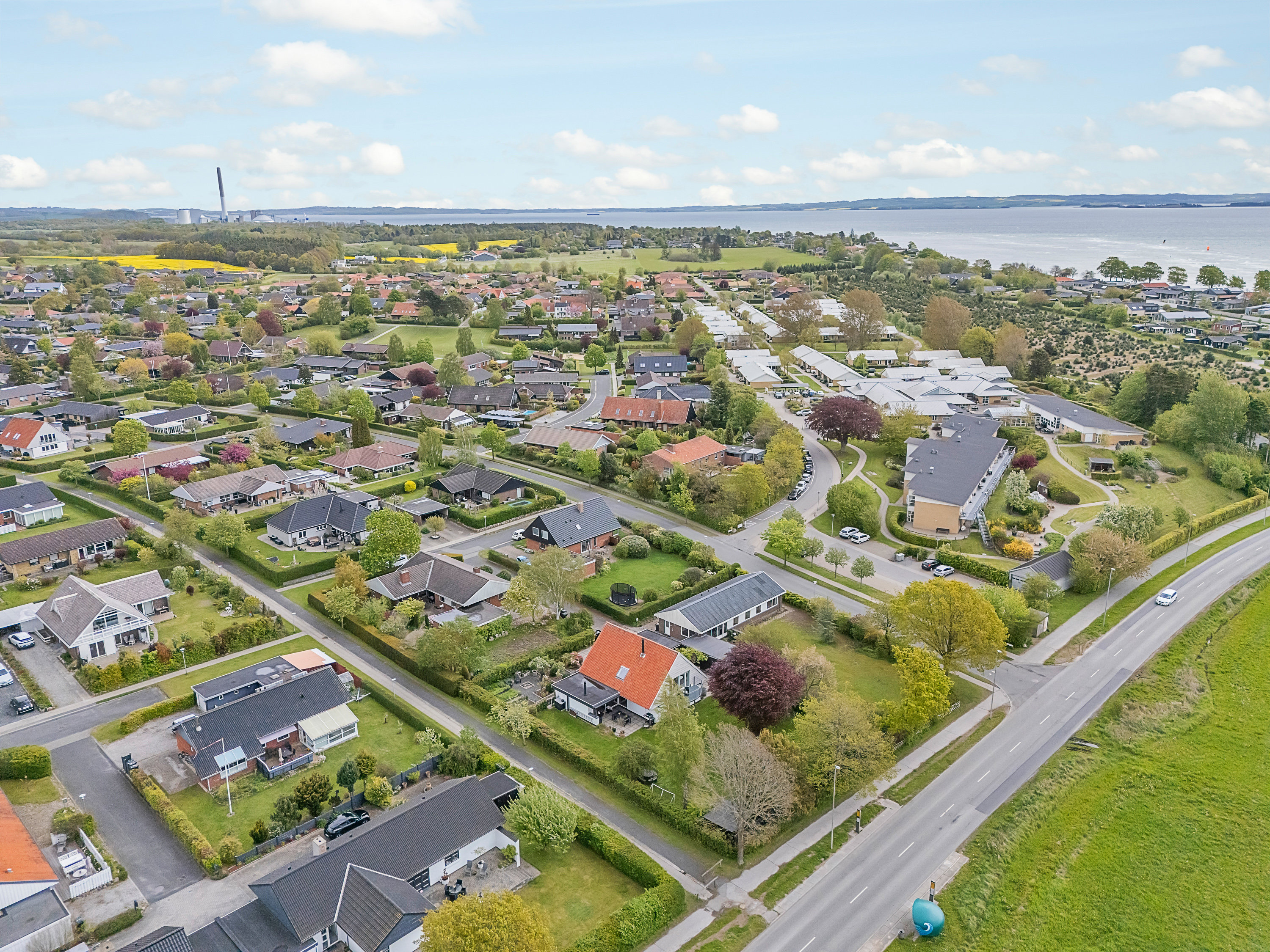 Fremhævet luftfoto billede i fuldskærmstilstand. Billede af Skæring Havvej 85, 8250 Egå