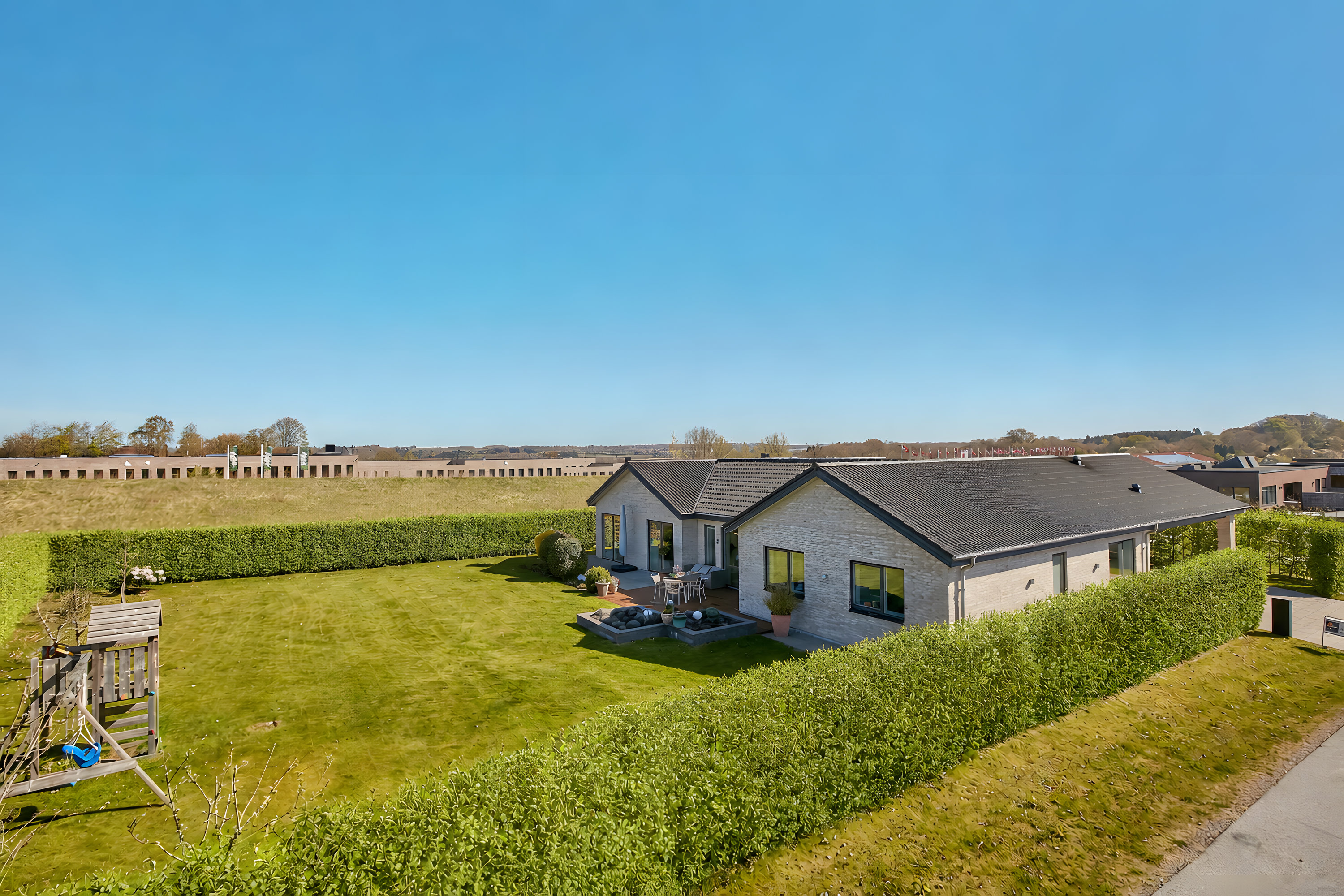Villa: Facade på Billeshave 10, 8700 Horsens