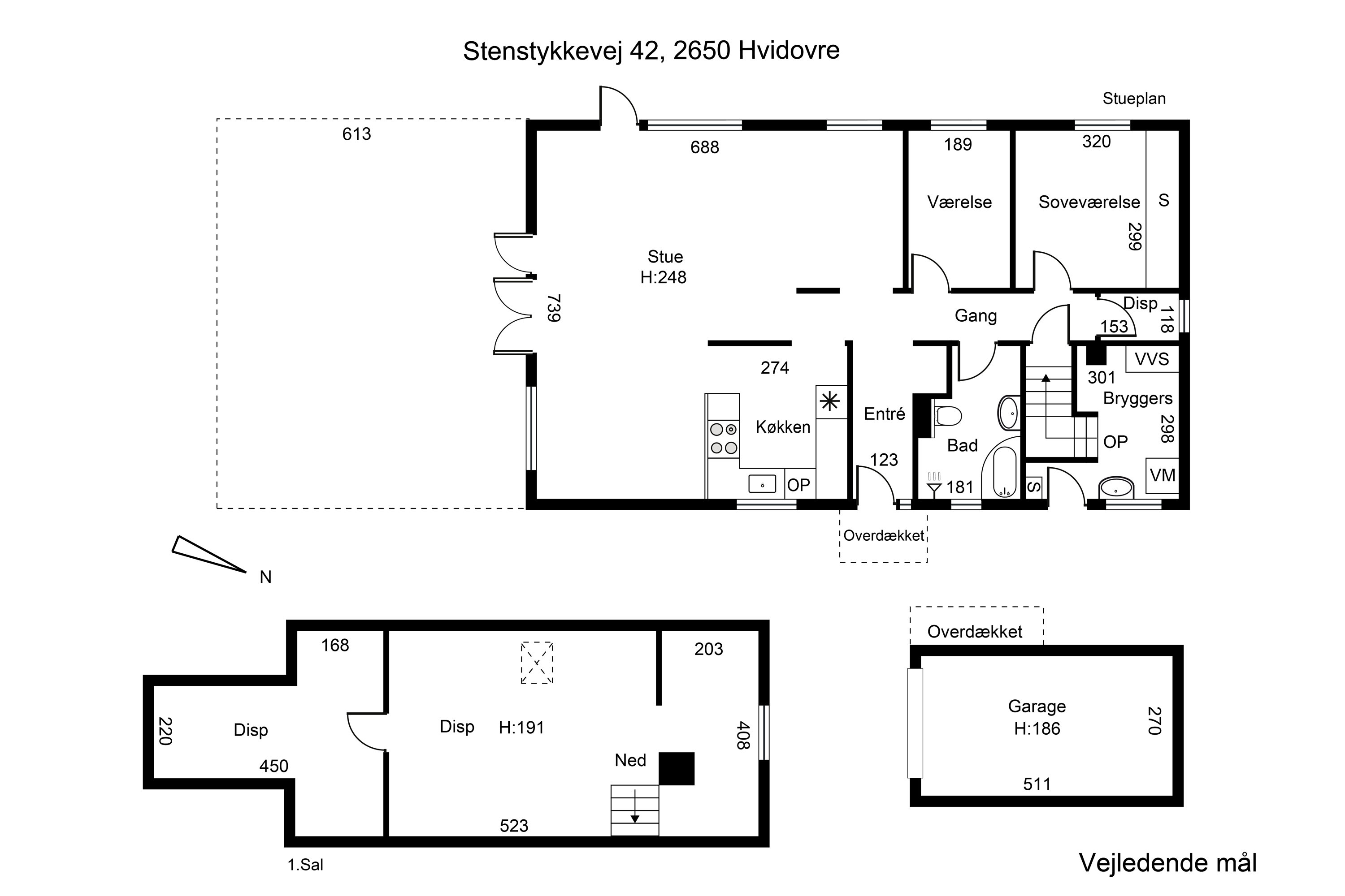 Plantegninger billede af Stenstykkevej 42, 2650 Hvidovre