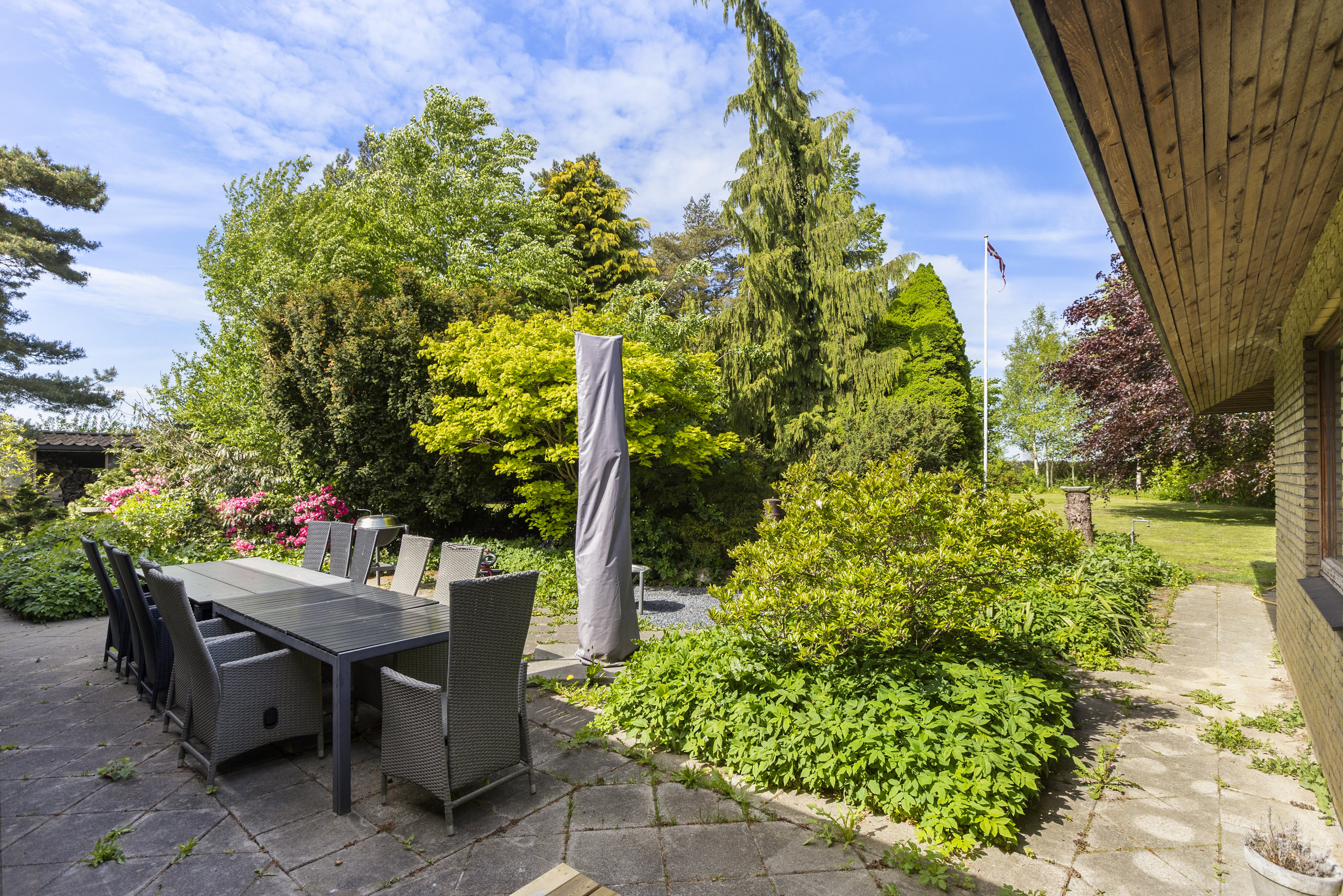 Fremhævet terrasse billede i fuldskærmstilstand. Billede af Klintemarksvej 19B, Tybjerg, 4100 Ringsted