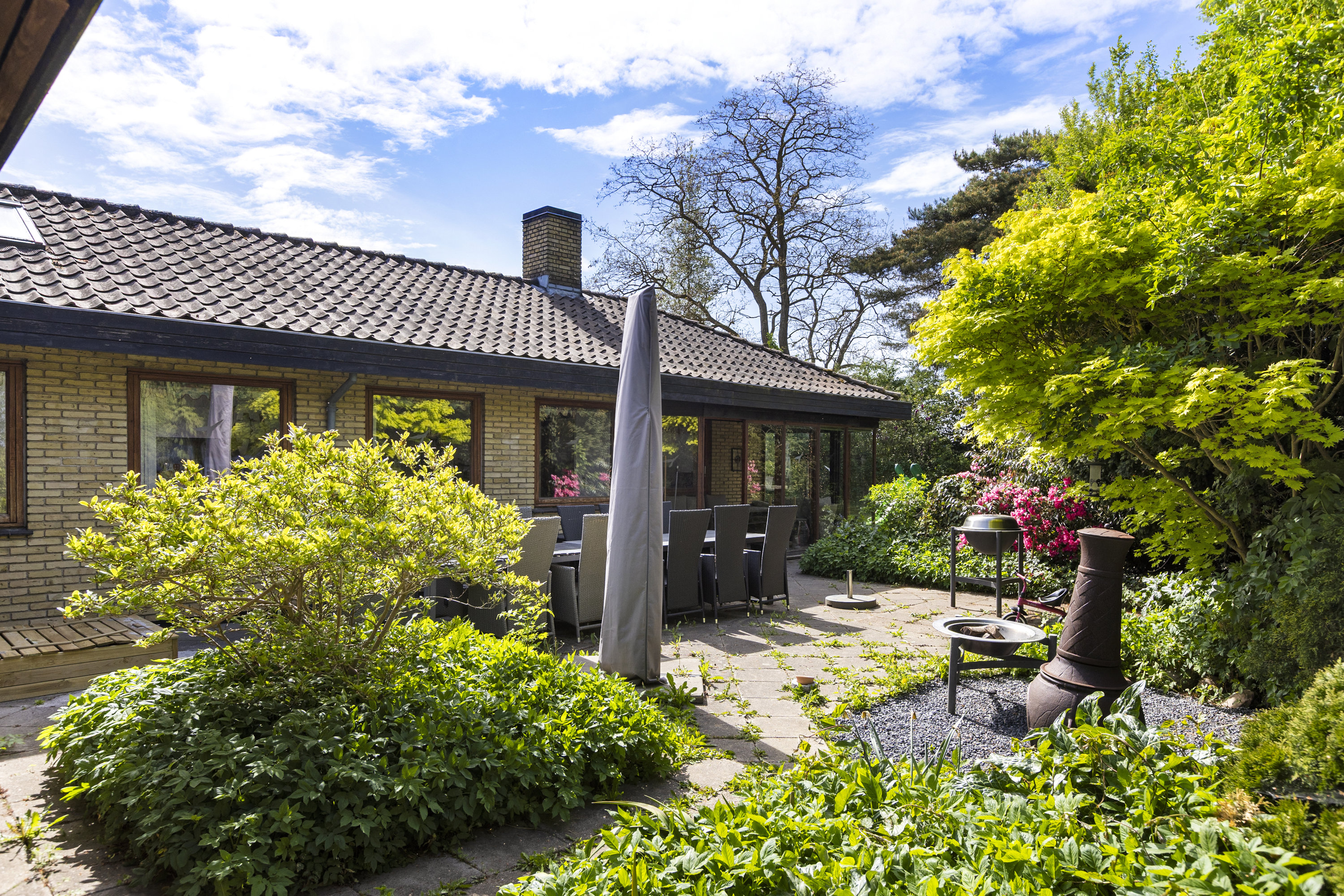 Miniaturebillede 1: terrasse. Billede af Klintemarksvej 19B, Tybjerg, 4100 Ringsted