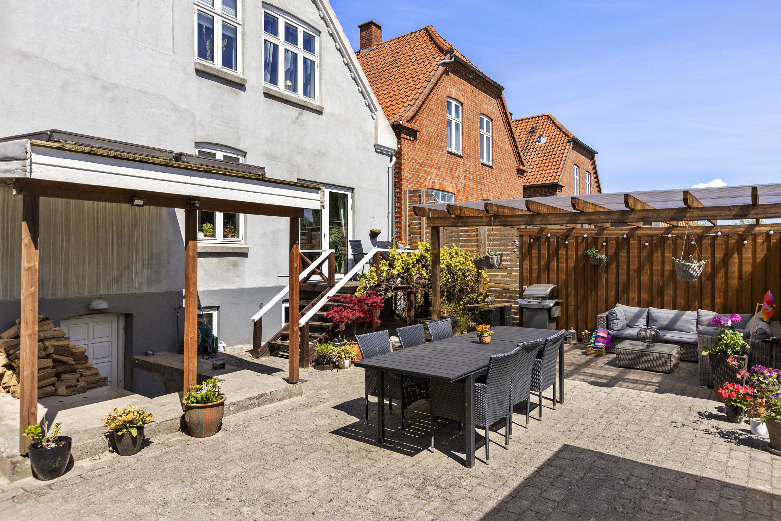 Fremhævet terrasse billede i fuldskærmstilstand. Billede af Teglgården 10, 4220 Korsør