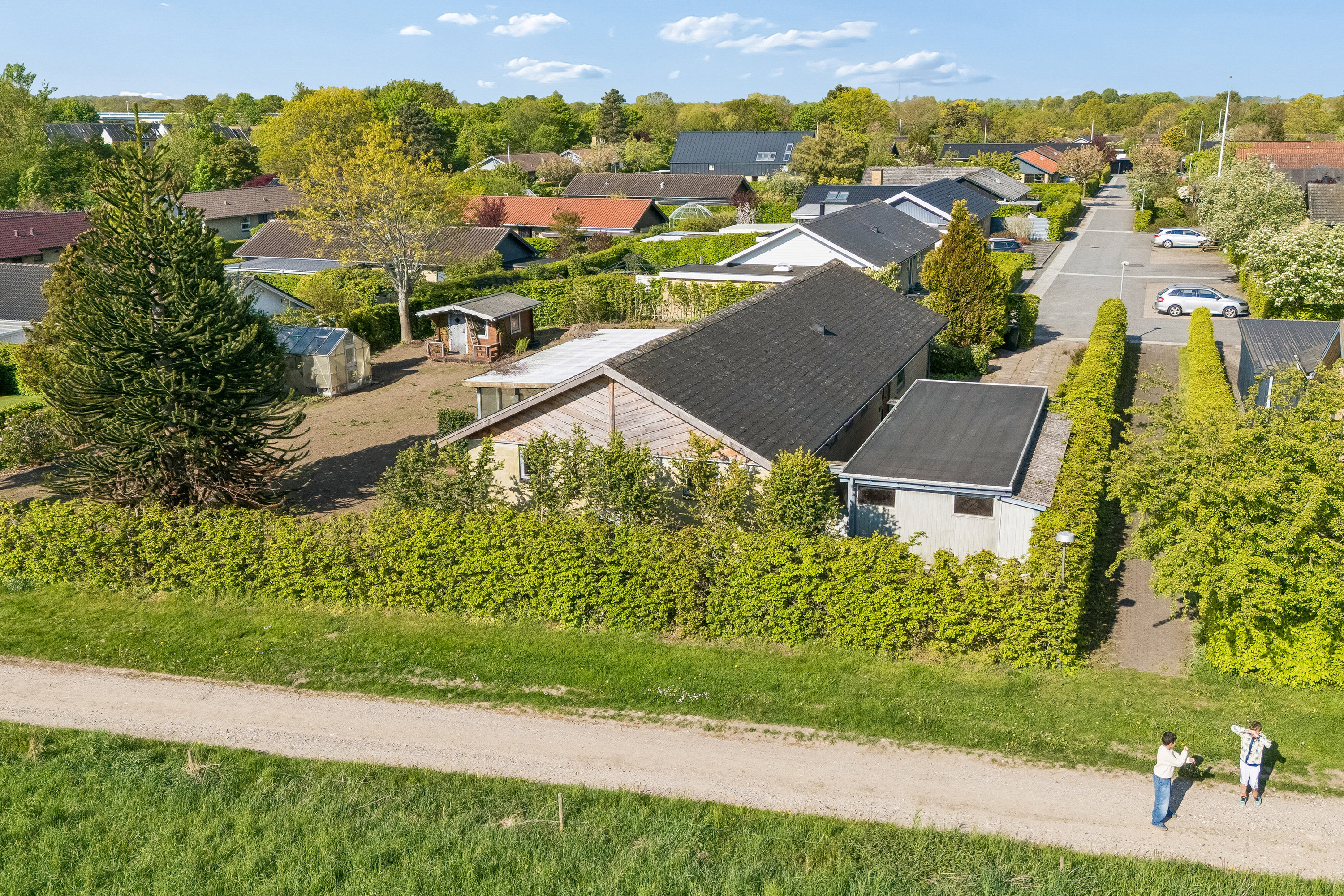 Fremhævet luftfoto billede i fuldskærmstilstand. Billede af Svendgårdsvej 55, 8330 Beder