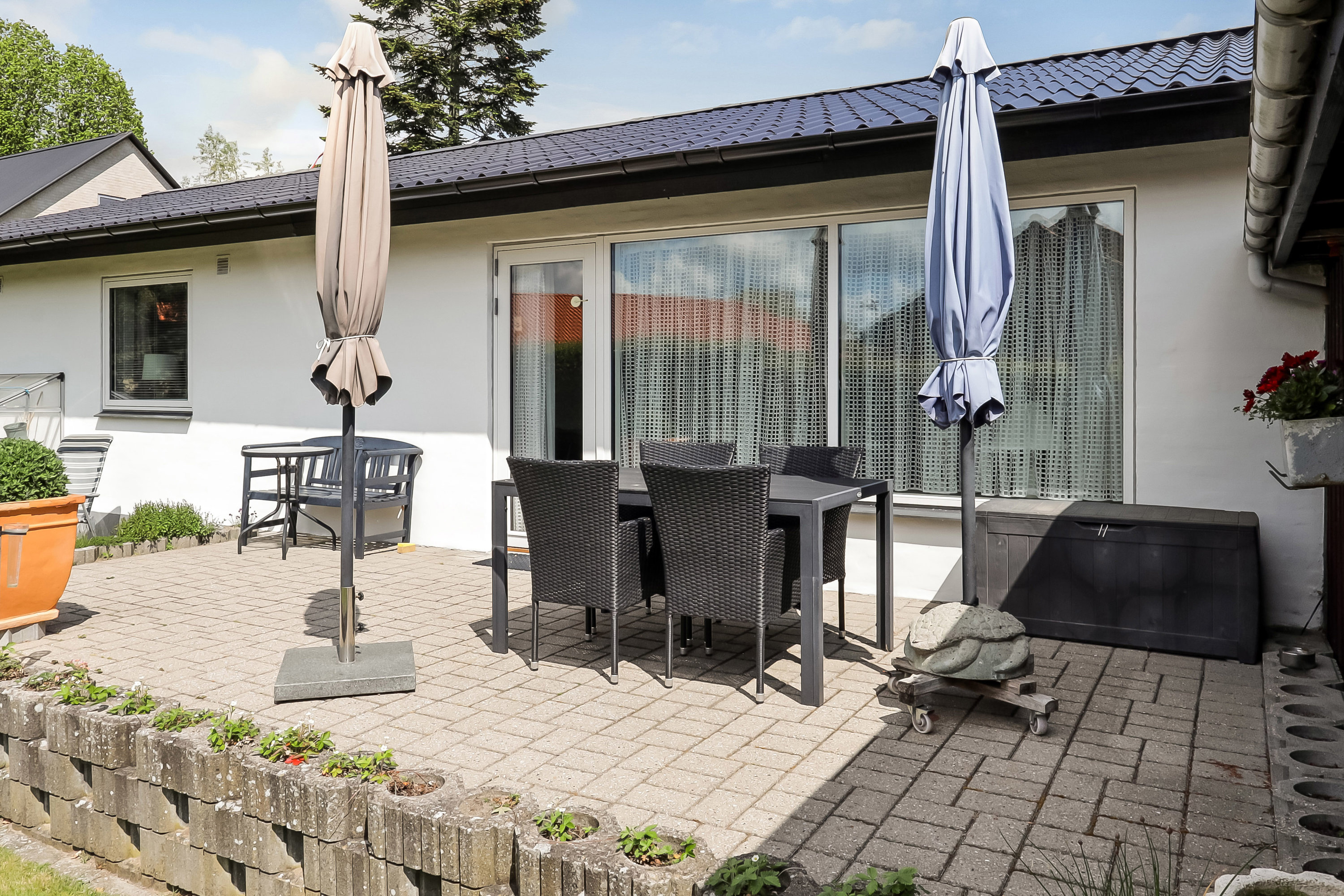 Fremhævet terrasse billede i fuldskærmstilstand. Billede af Skårup Vestergade 21, 5881 Skårup Fyn