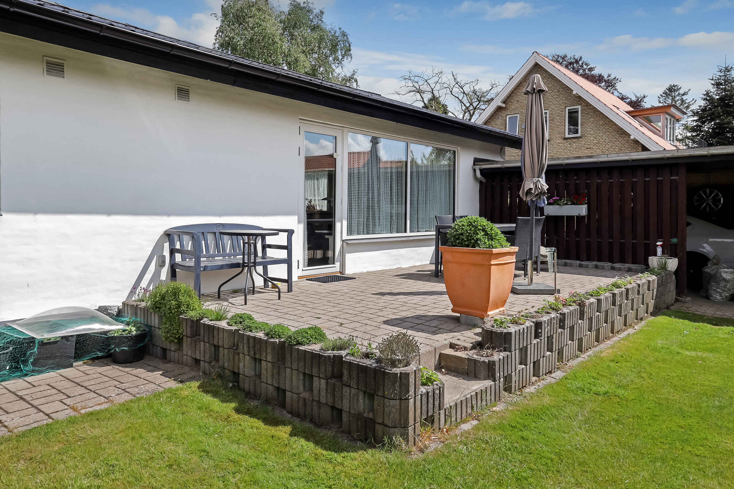 Fremhævet terrasse billede i fuldskærmstilstand. Billede af Skårup Vestergade 21, 5881 Skårup Fyn