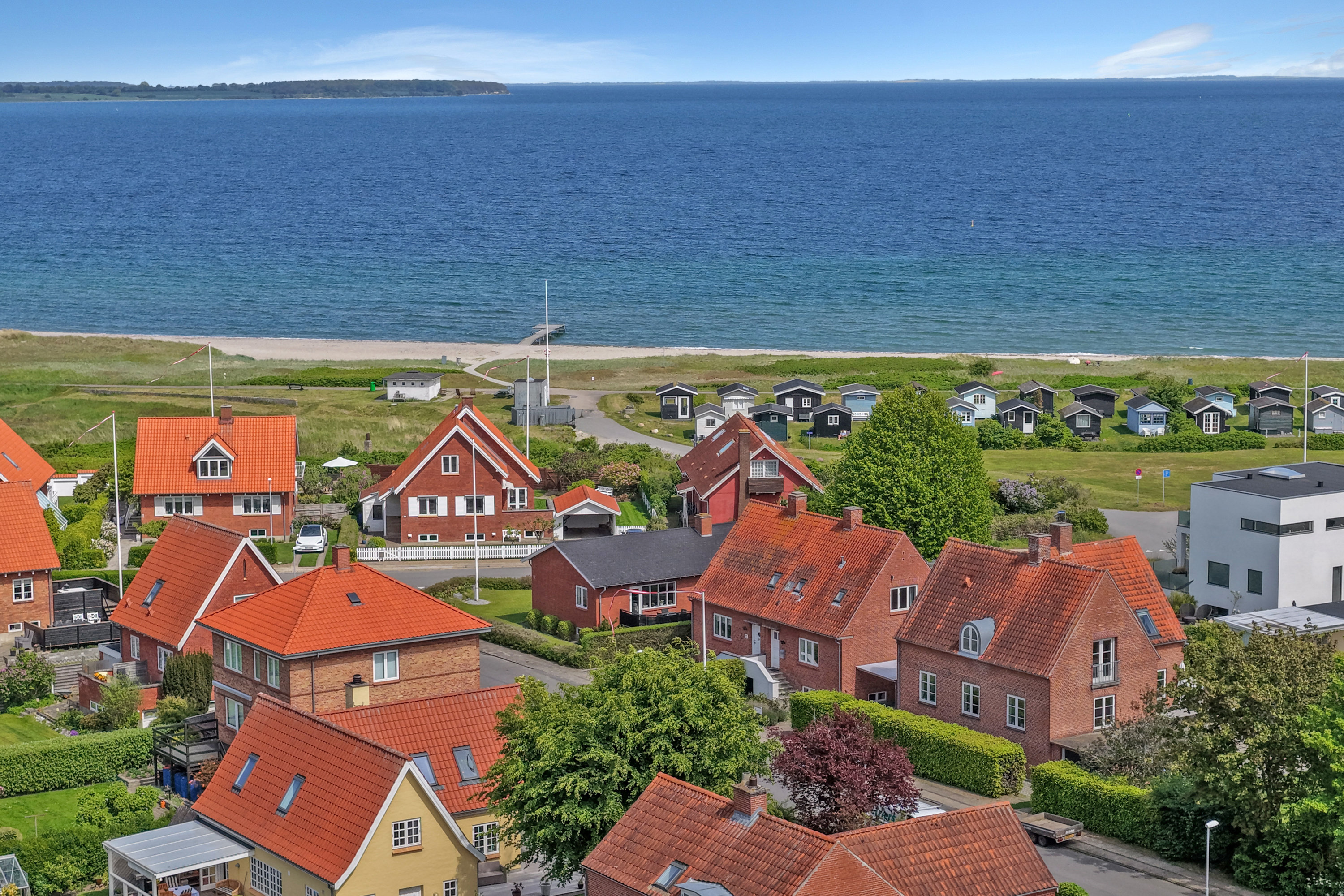 Fremhævet luftfoto billede i fuldskærmstilstand. Billede af Fribertsvej 8, 5300 Kerteminde