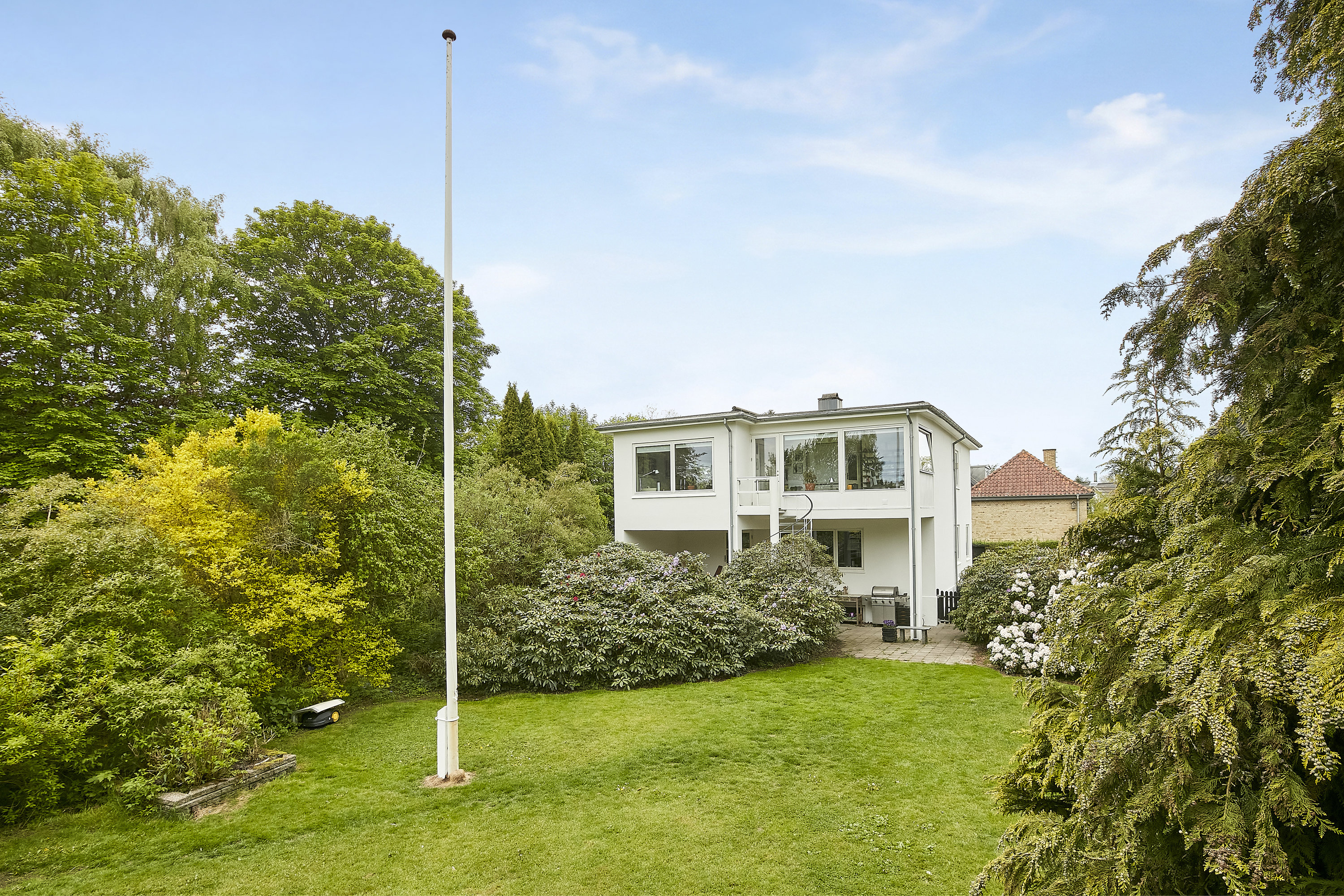 Villa: Set fra haven på Tremhøjvej 5, Tvingstrup, 8700 Horsens