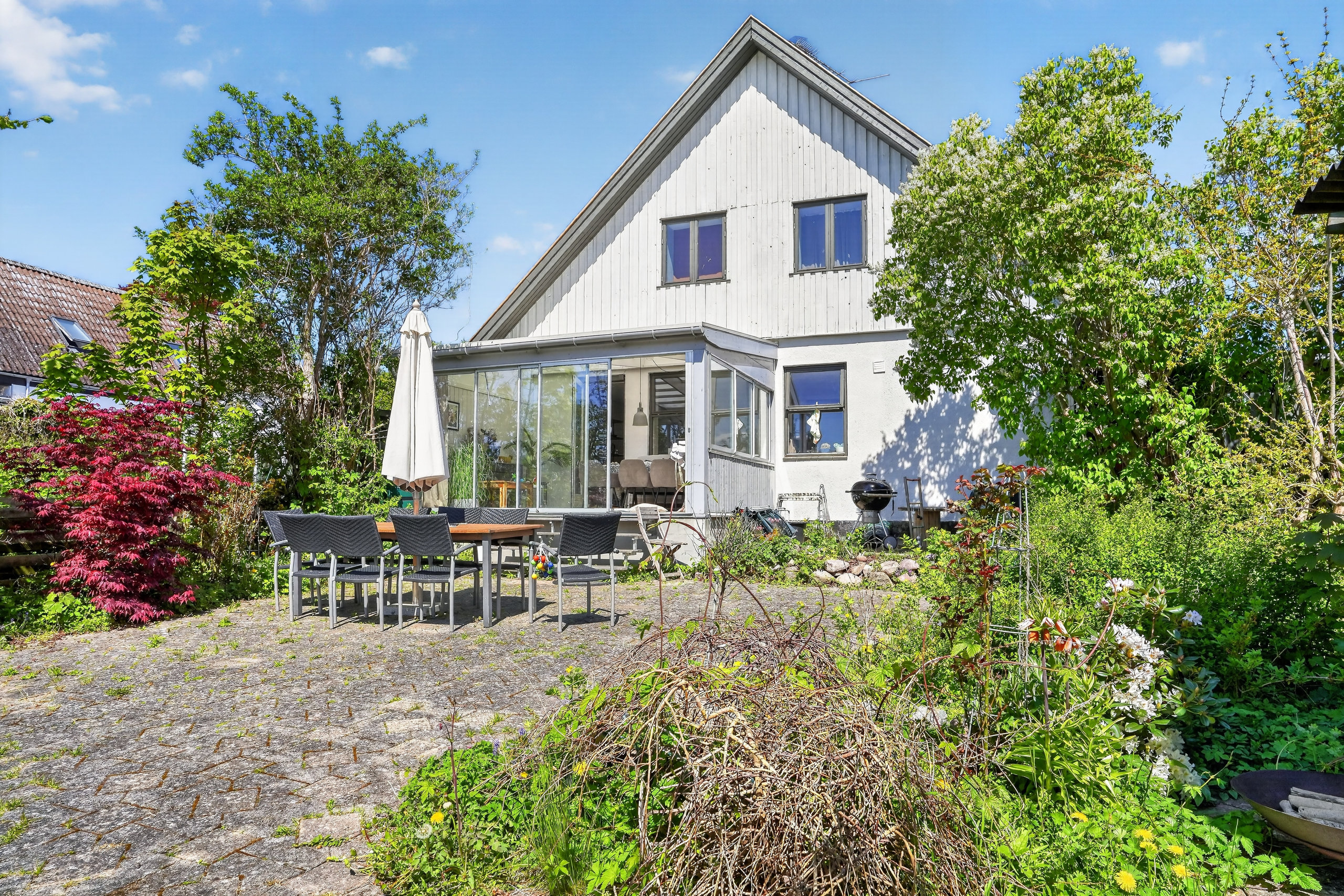 Rækkehus: Terrasse på Frederiksværksgade 93B, st.., 3400 Hillerød