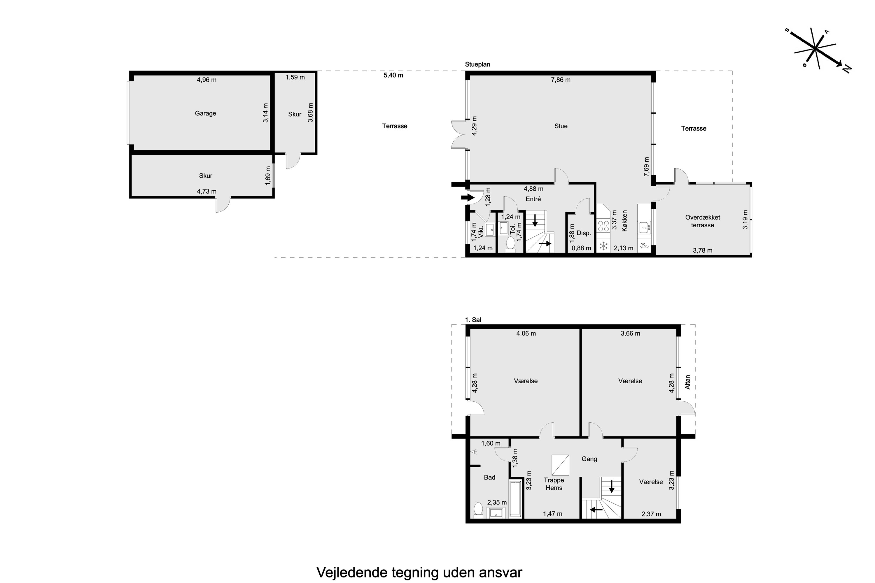 Plantegninger billede af Hyldehaven 6, 8520 Lystrup