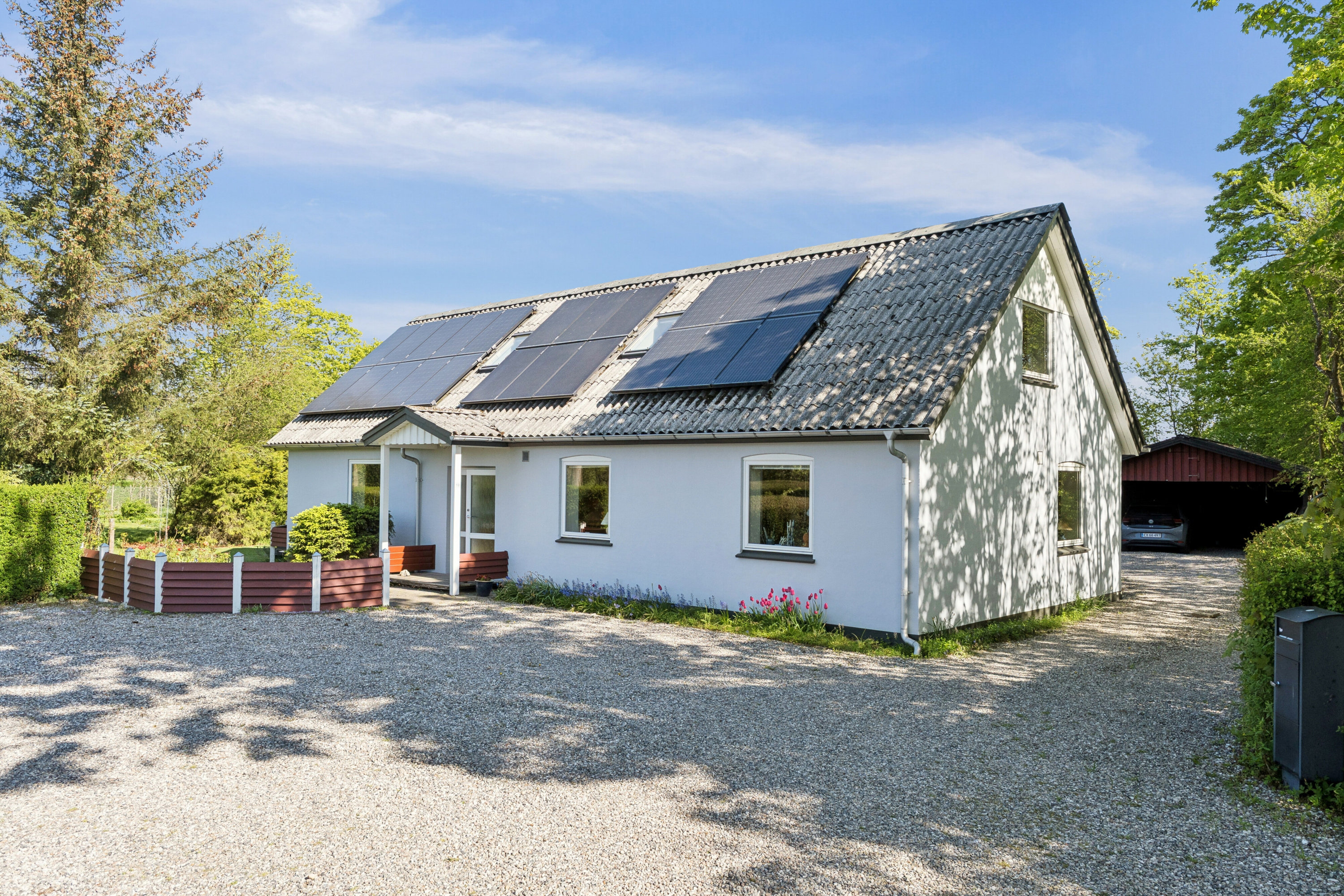 Villa: Set fra vejen på Varmkærvej 10, Varmkær, 6040 Egtved