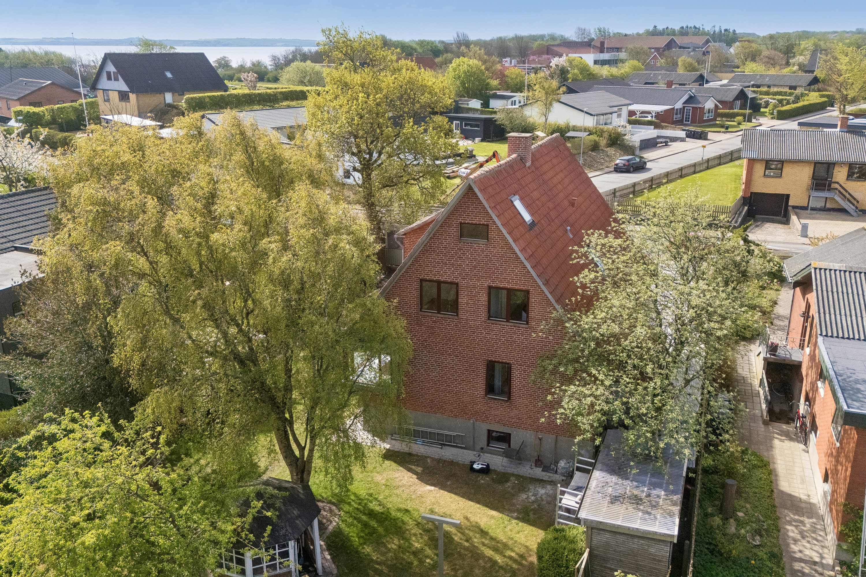 Fremhævet set fra haven billede i fuldskærmstilstand. Billede af Lykkesvej 8, Tilsted, 7700 Thisted